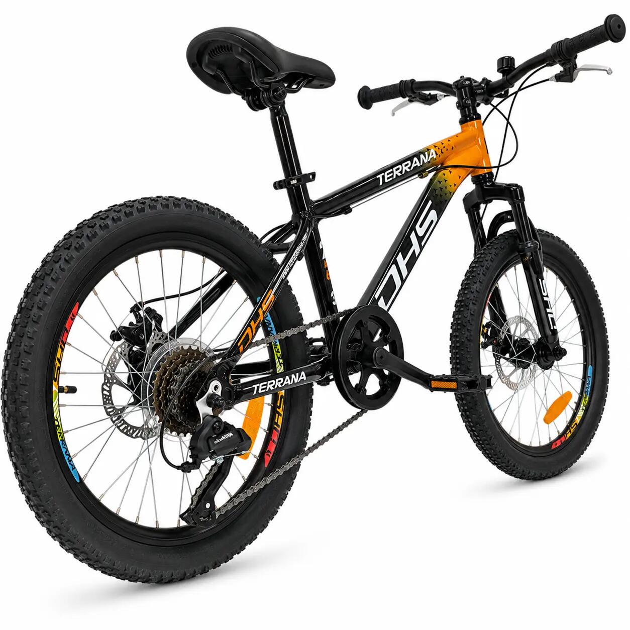 Dhs Terrana 2023B kinderfiets, model 2026 – 20 inch, oranje-zwart 3/7