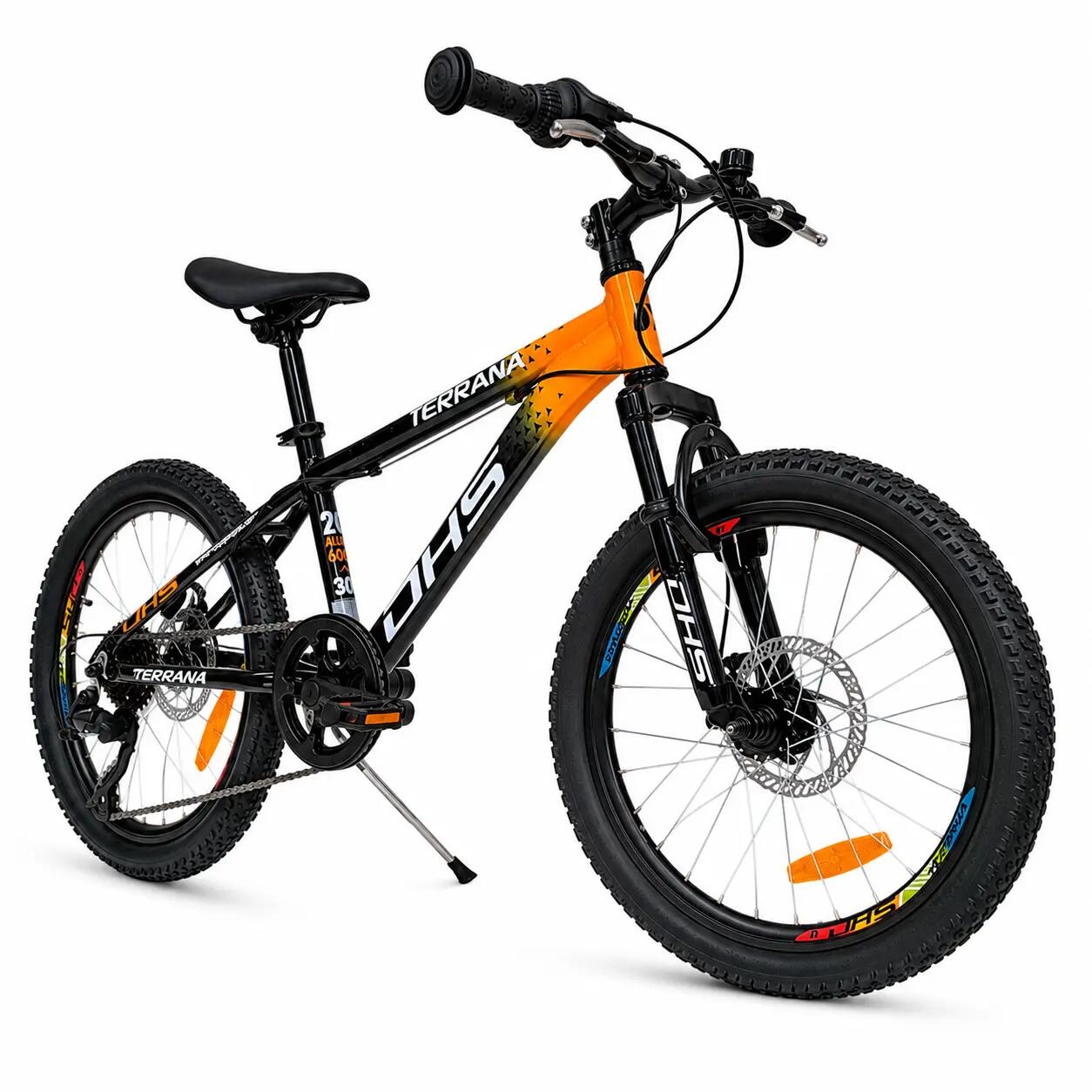 Dhs Terrana 2023B kinderfiets, model 2026 – 20 inch, oranje-zwart 2/7