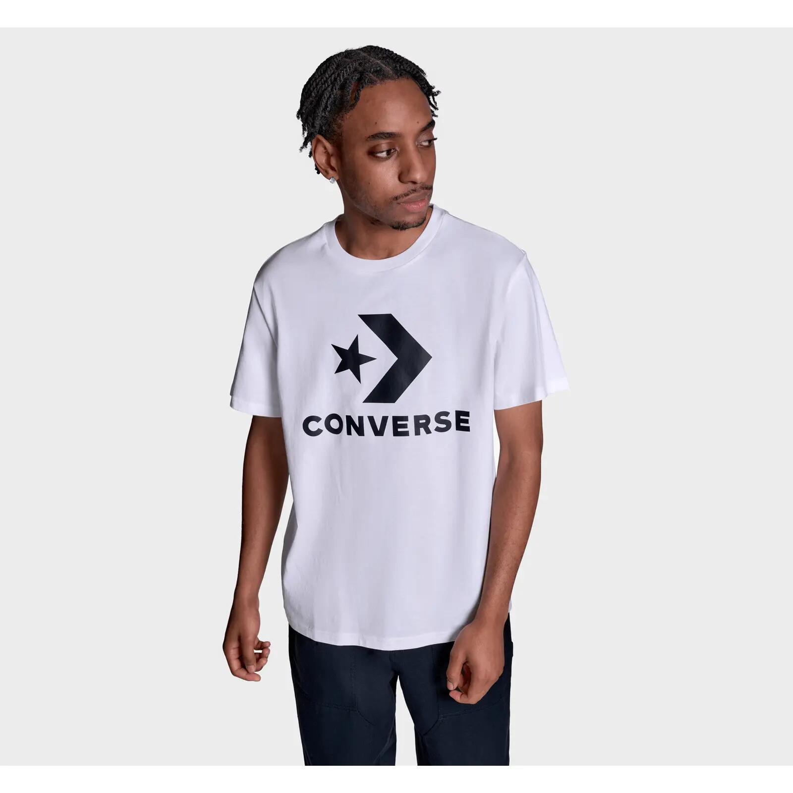T-Shirt Converse Star Chev Logo Tee, Branco, Unissex 4/5