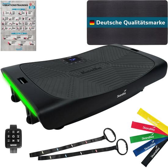 Plateforme vibrante oscillante 4D V3000 Plus - avec sangles et tapis inclus