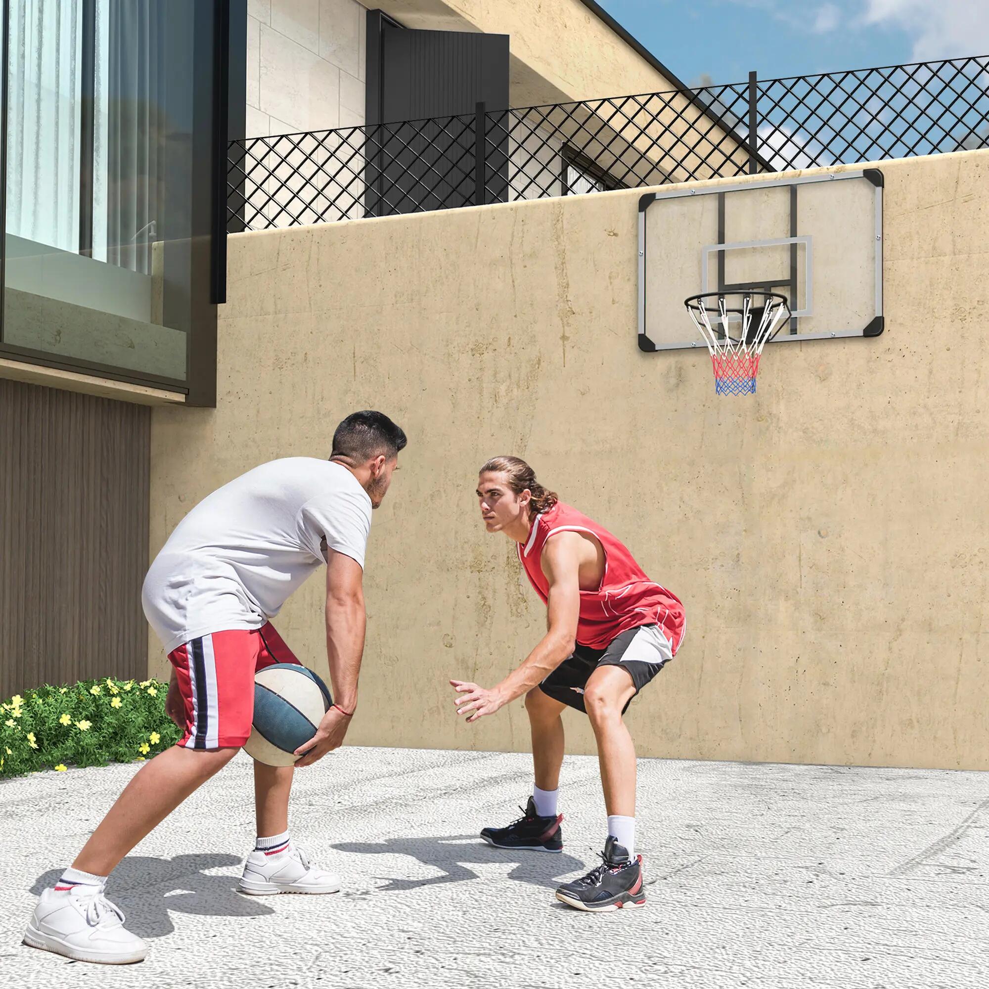 Panier de basket-ball, panneau incassable, hauteur réglable, utilisation 3/9