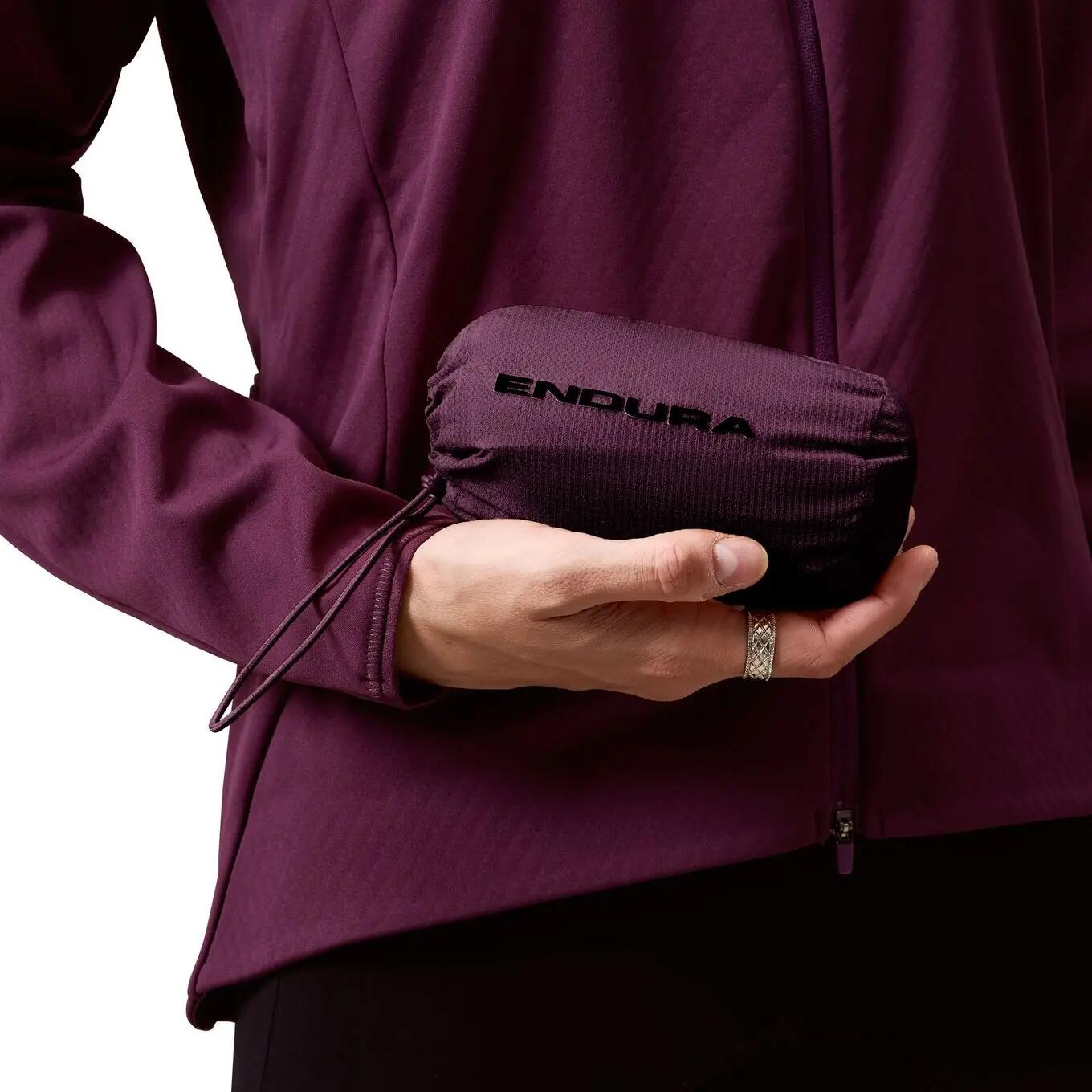Veste Imperméable Endura AllTrack Race Cape  Violet Femme 5/7