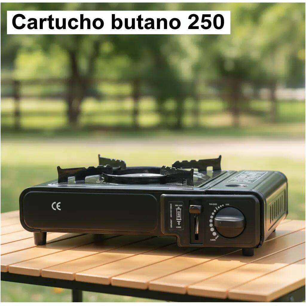 Hornillo de Gas Portátil Camping 2,2 kW con Maletín y Control de Llama 3/7