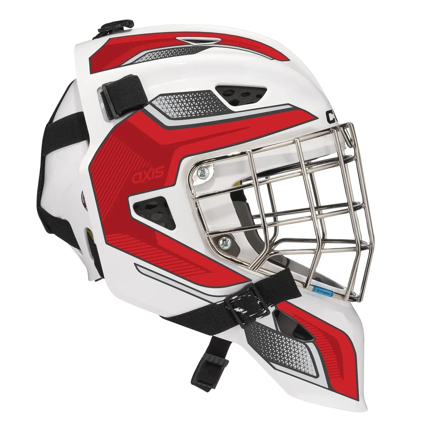 CCM Axis F5 Junior Goalie Mask Red/white 1/1