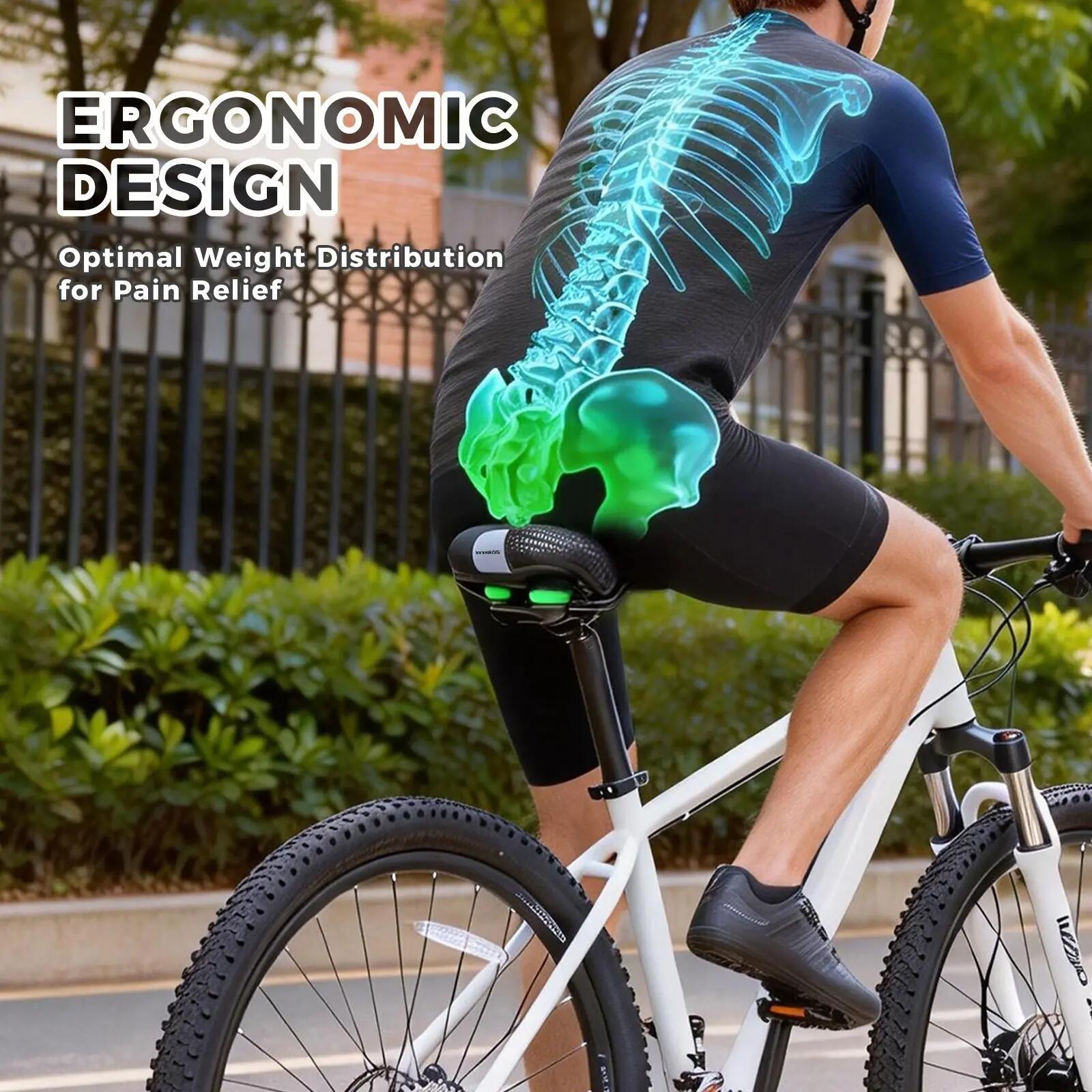 Selle de vélo ergonomique à double suspension 6/7