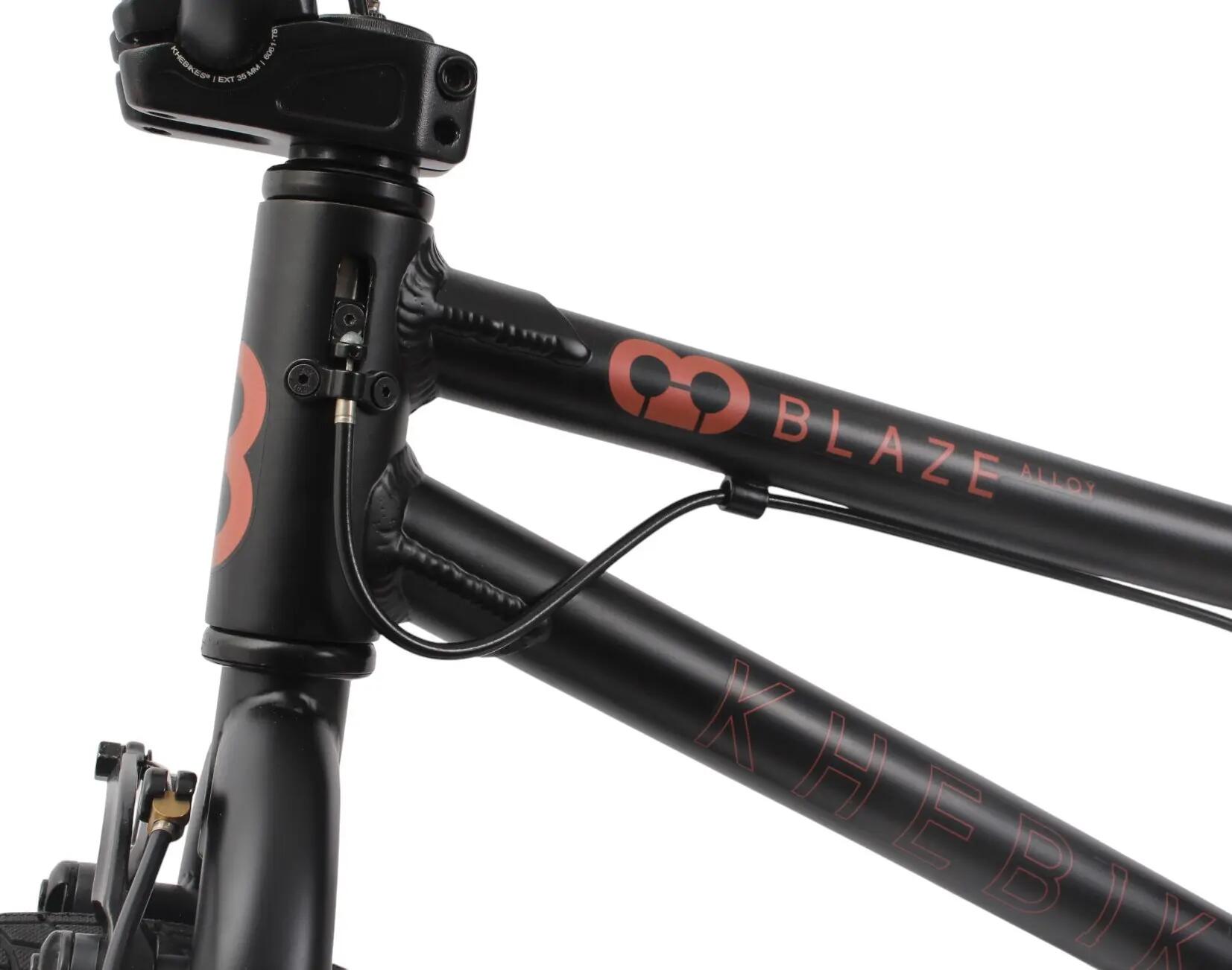 BMX dětské alu BLAZE AL černé 18" 9,3kg lehké odolné kolo 6/15