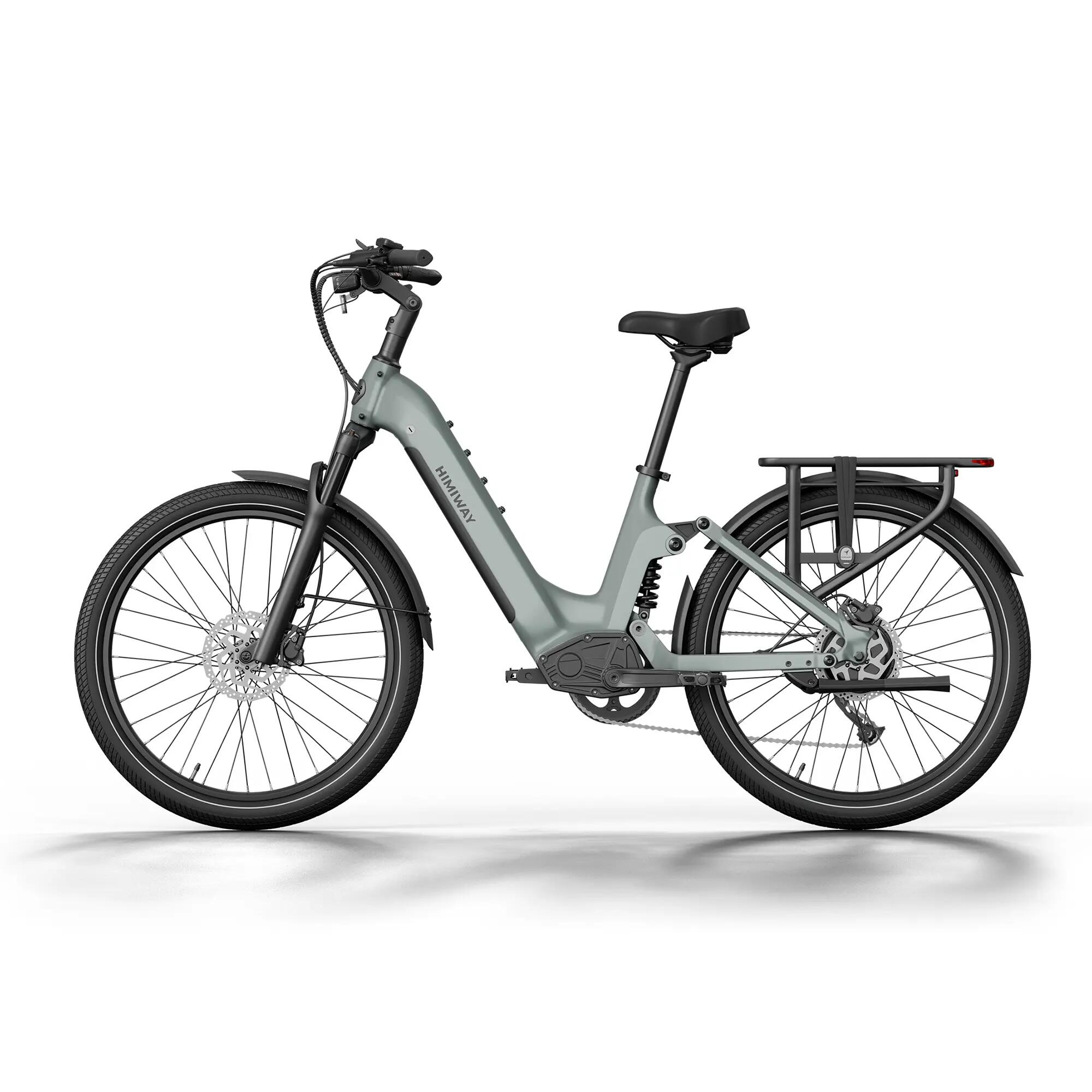 A7 Bicicleta eléctrica urbana con doble suspensión 48V 15Ah 70Nm 200kg 4/6