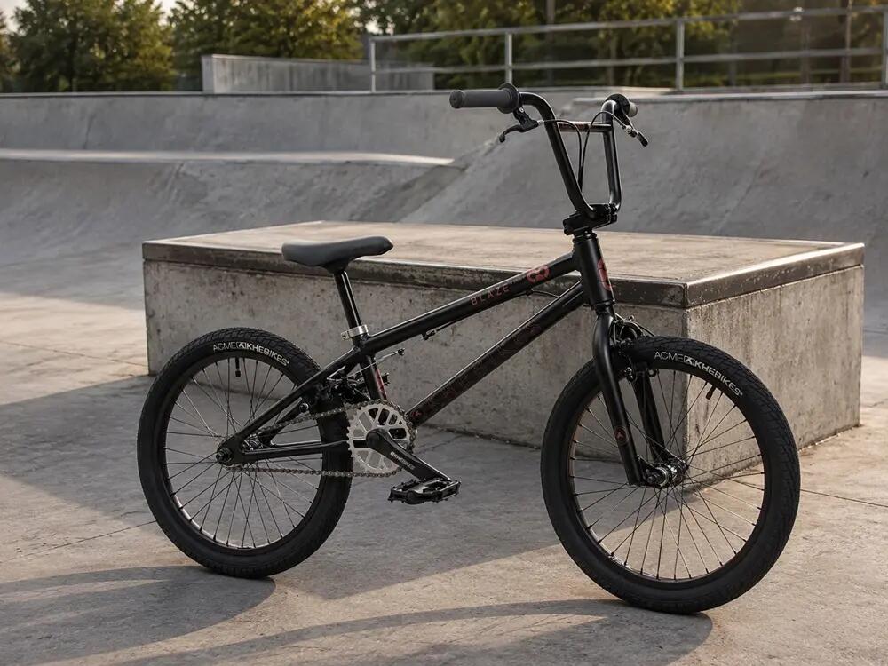 BMX dětské alu BLAZE AL černé 18" 9,3kg lehké odolné kolo 2/15