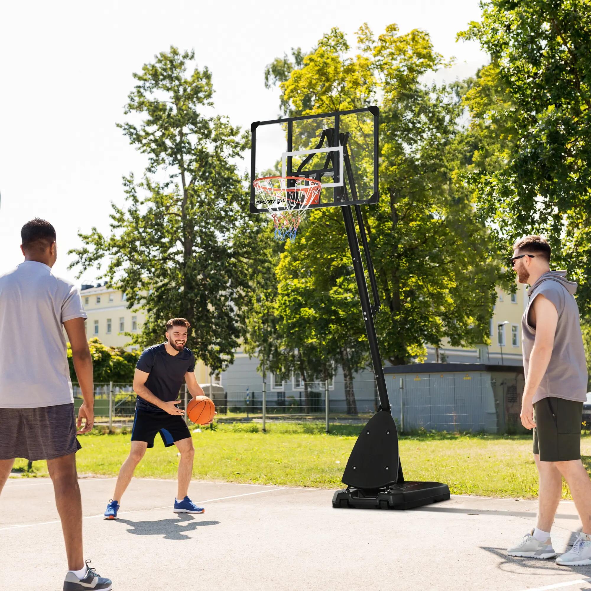 Support de basket-ball, hauteur de panier réglable de 2,3 à 2,9 m, barre de 3/9
