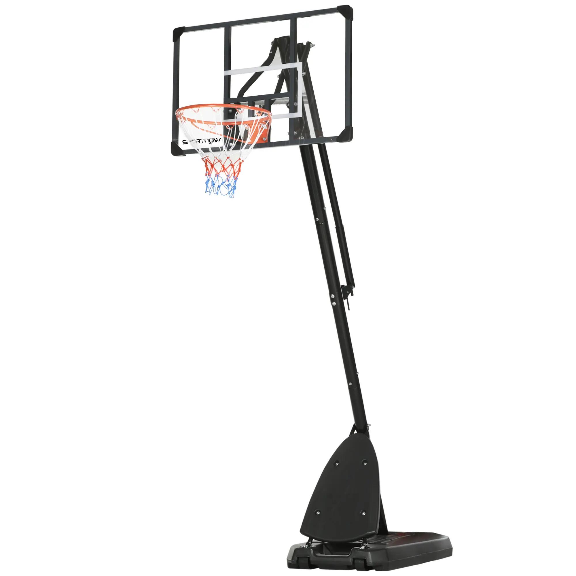 Support de basket-ball, hauteur de panier réglable de 2,3 à 2,9 m, barre de 2/9
