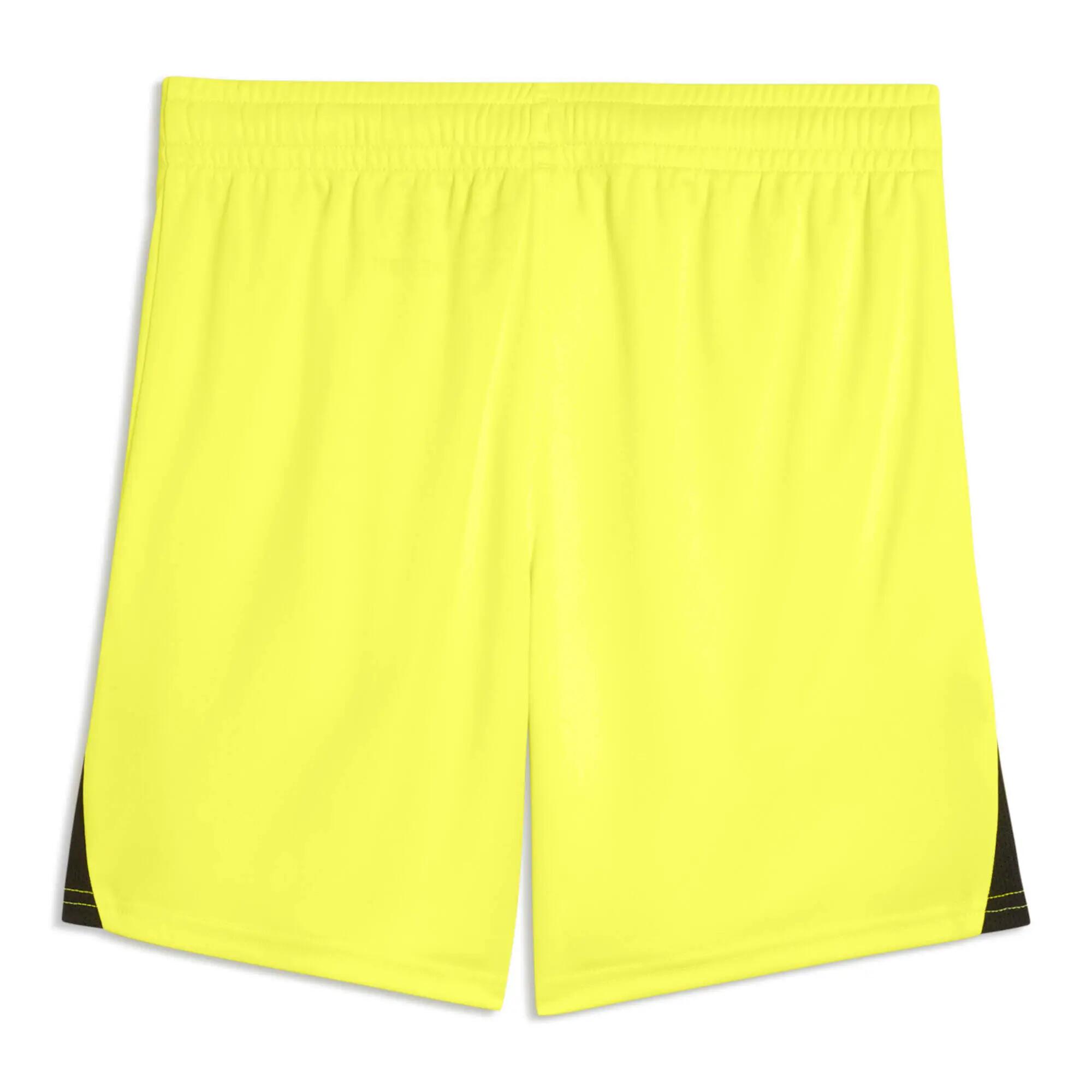 Short sport - football - respirant, recyclé - jaune fluo 3/3
