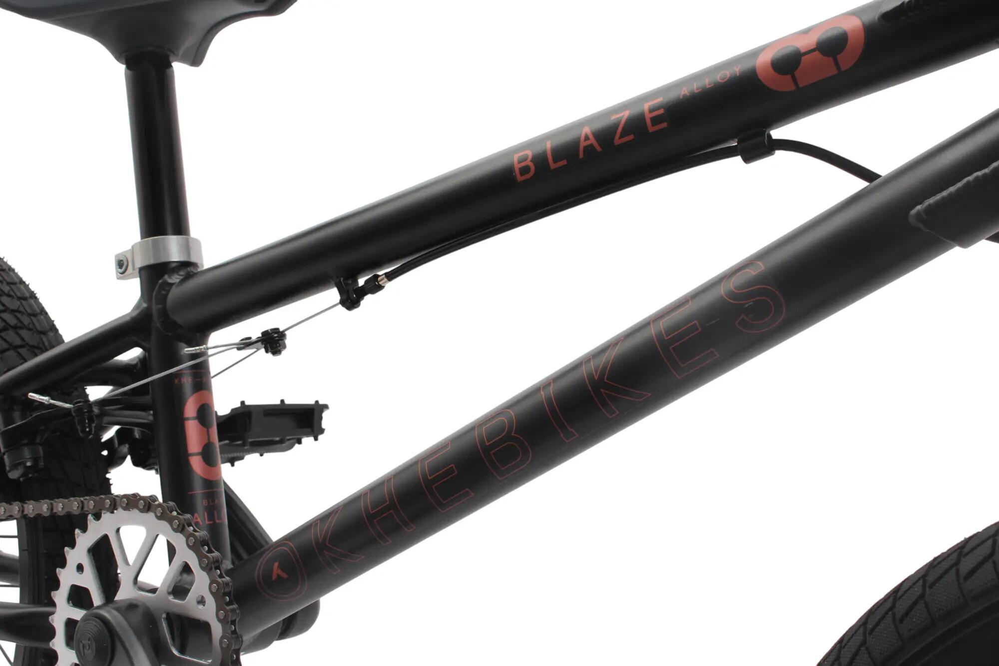 BMX dětské alu BLAZE AL černé 18" 9,3kg lehké odolné kolo 12/15