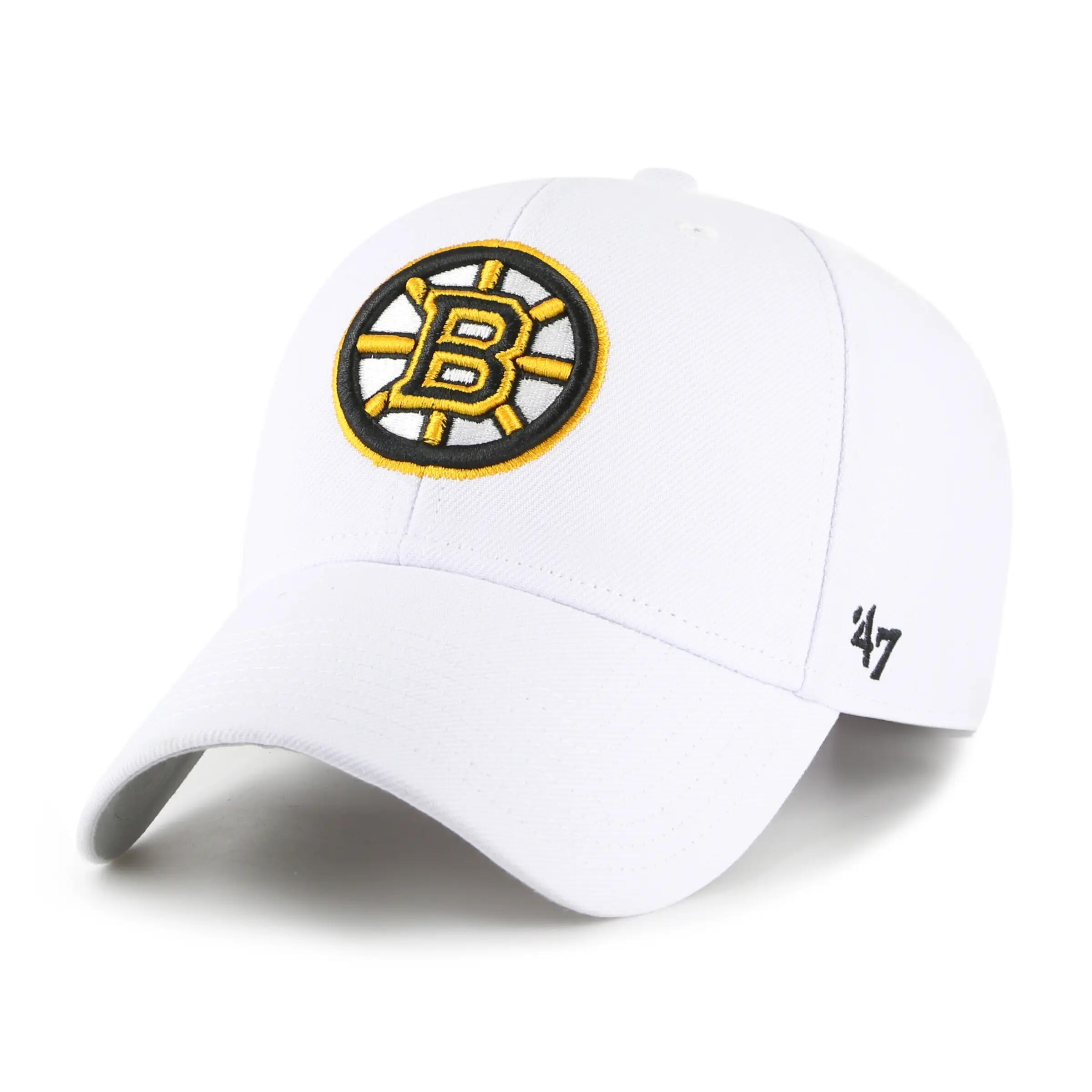 Șapcă și căciulă NHL 47 MVP Boston Bruins albă pentru adulți