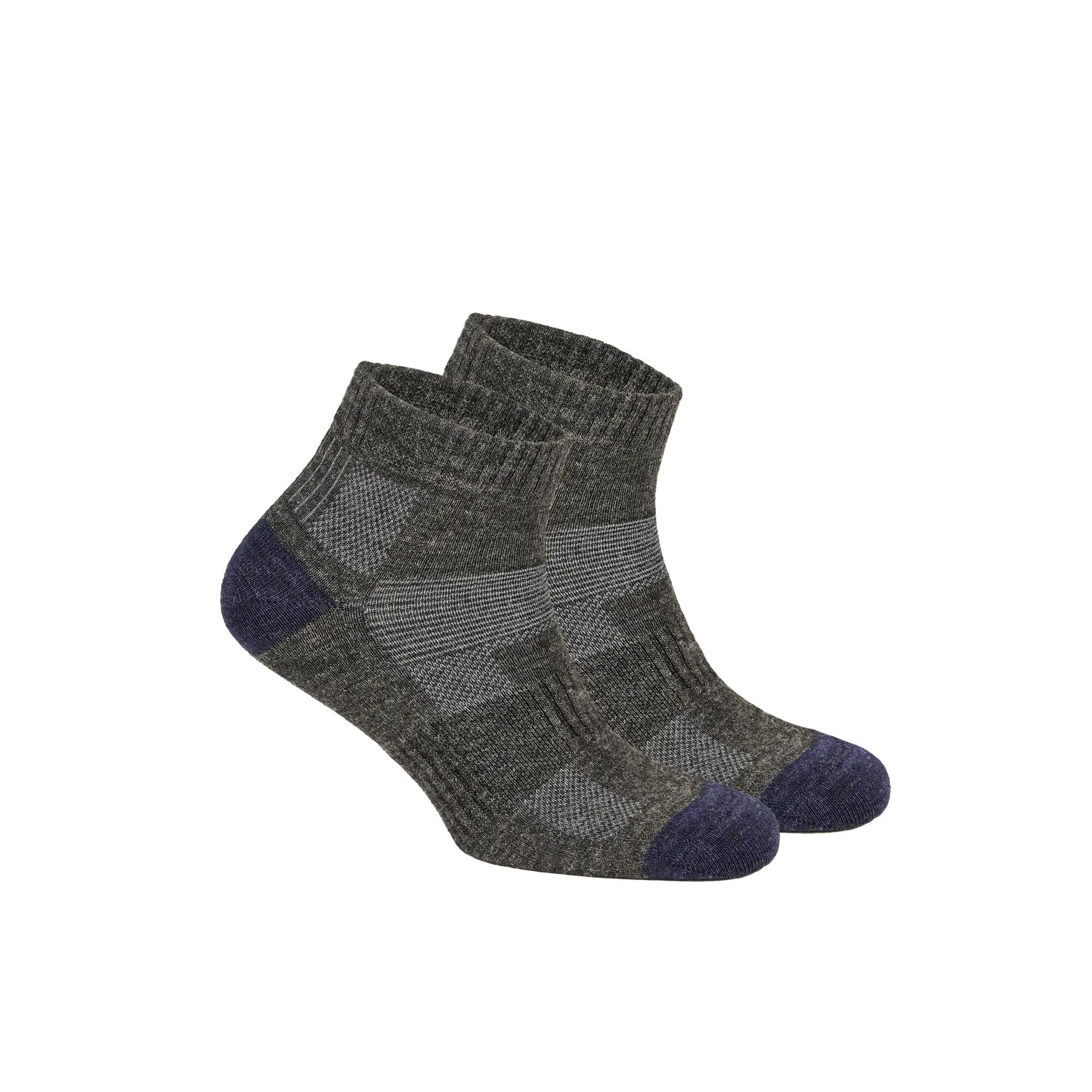 2 Pares Calcetines de senderismo de lana merino doble capa antiampollas - Avery 5/8