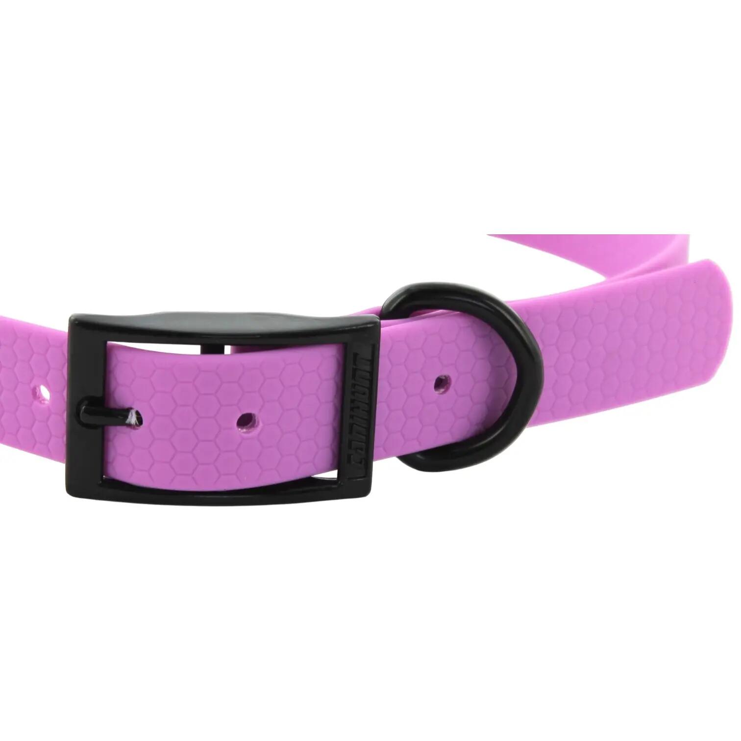 COLLIER CHIEN CANIHUNT MADE IN FRANCE HEXA 25mm LAVANDE 2/5