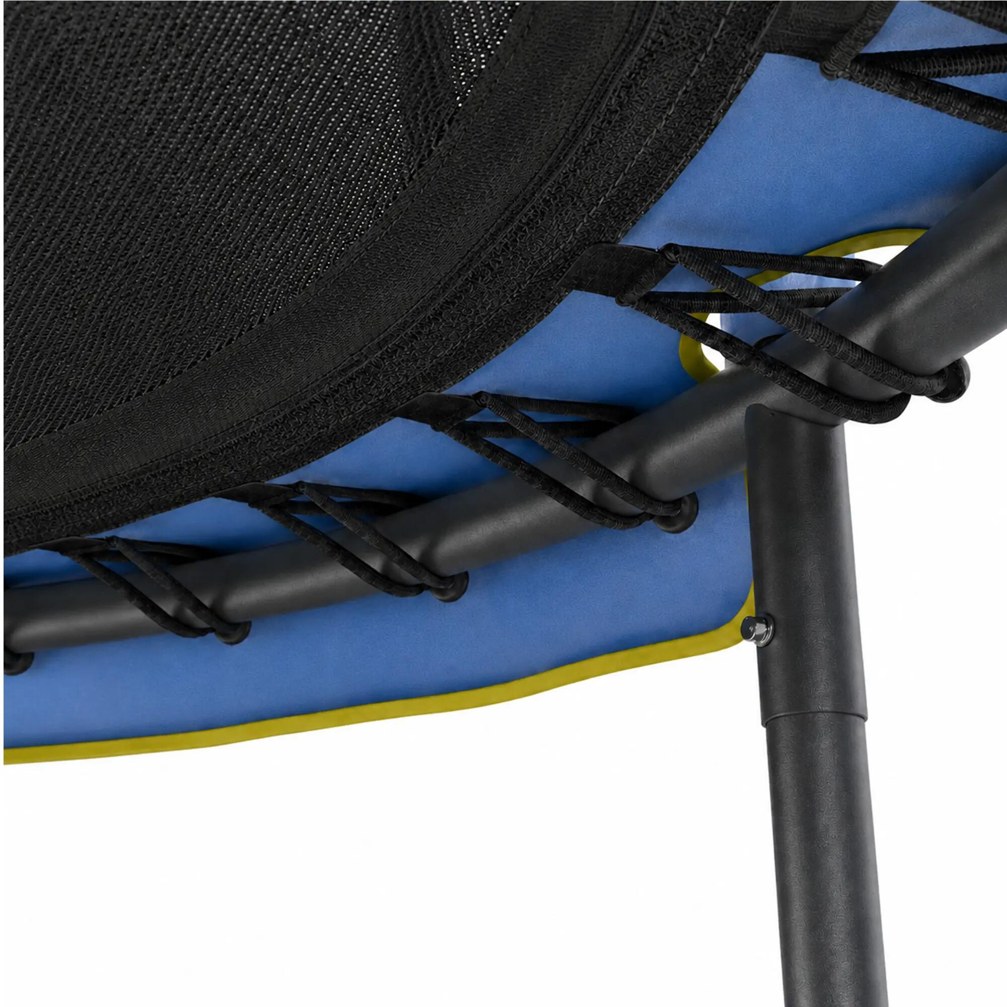 Kinder Indoor Trampolin 140 cm - Mit Sicherheitsnetz - Blau 3/7