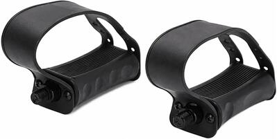 Coppia Pedali 1/2 con Cinghie Antiscivolo per Cyclette Indoor