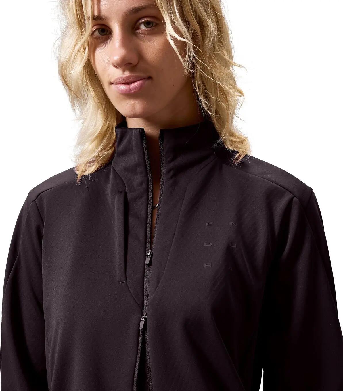 Chaqueta cortavientos Endura AllTrack Race negra para mujer 5/7