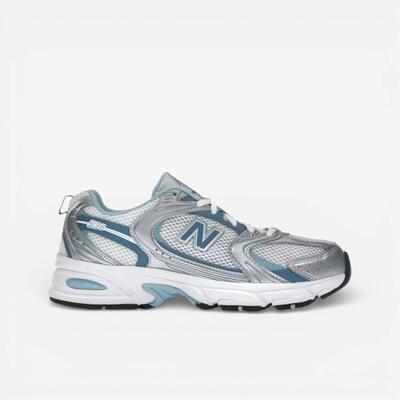 New balance 530 silver metallic heron blue