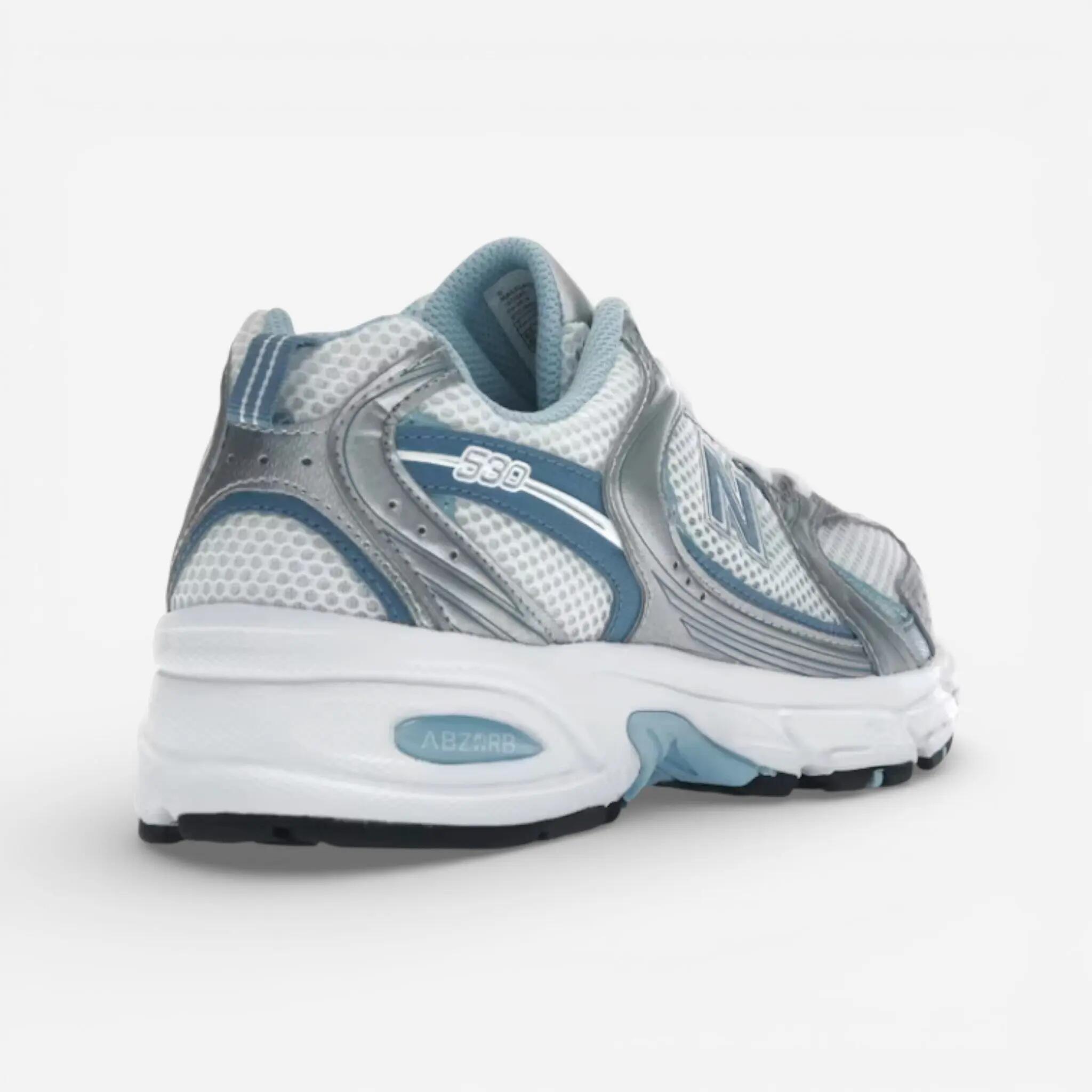 New Balance 530 Silver Metallic Heron Blue 3/3