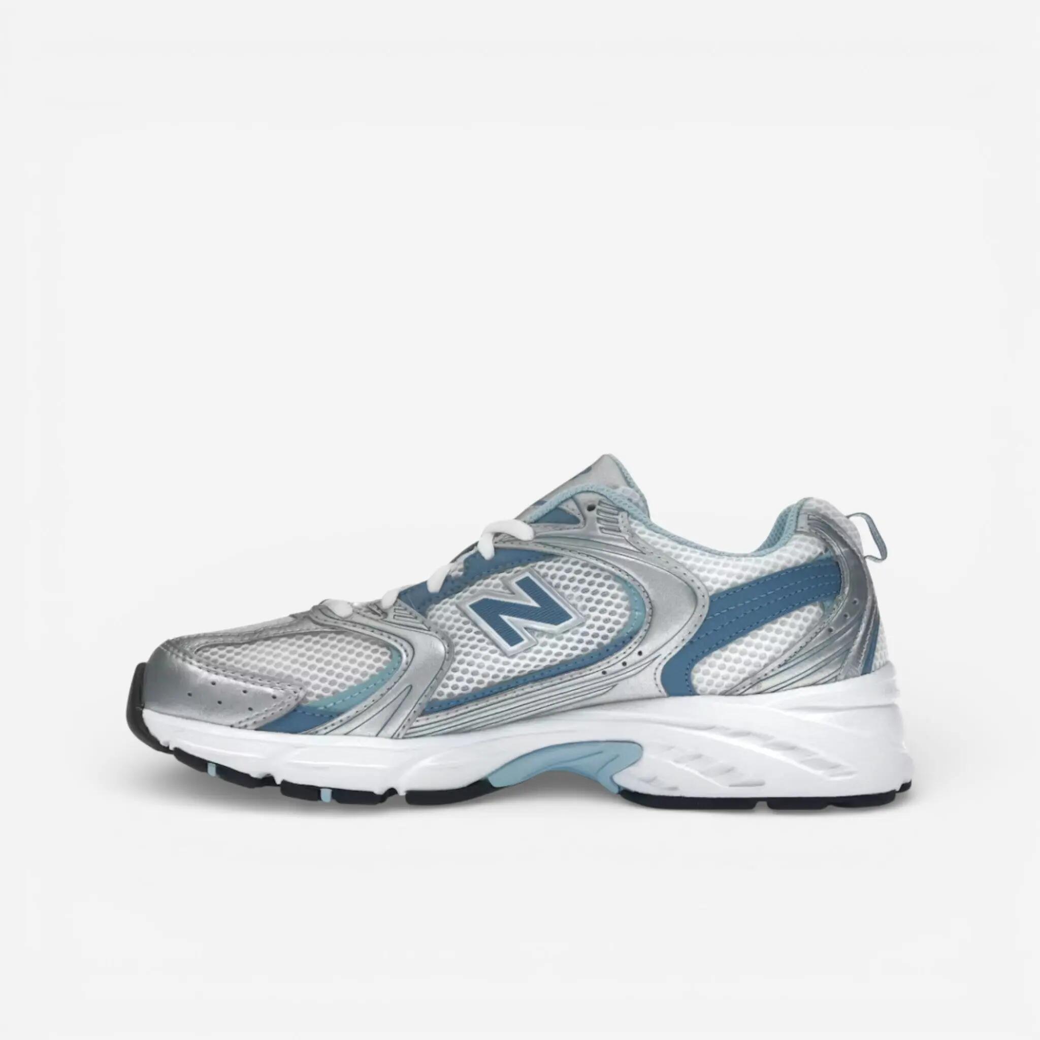 New Balance 530 Silver Metallic Heron Blue 2/3