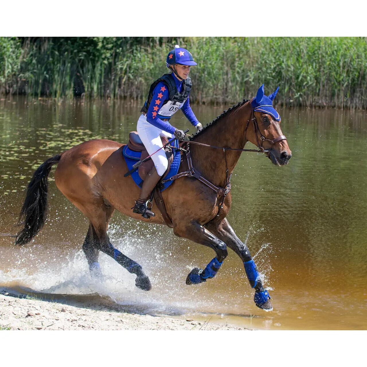 Guêtres de cross postérieurs pour cheval QHP Technical 3/3