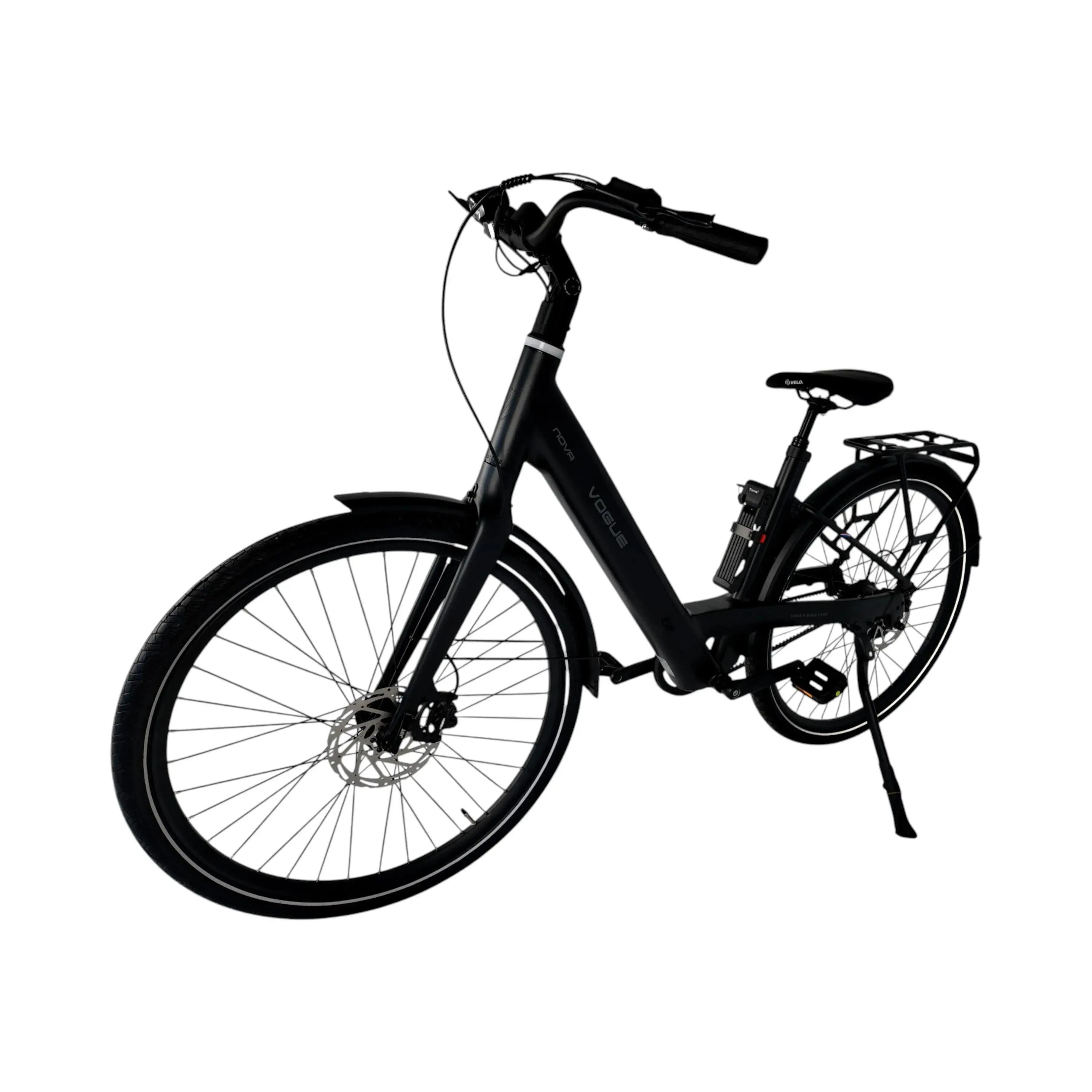Vélo électrique à courroie, moyeu automatique 3 vitesses – Vogue Nova noir mat 2/5