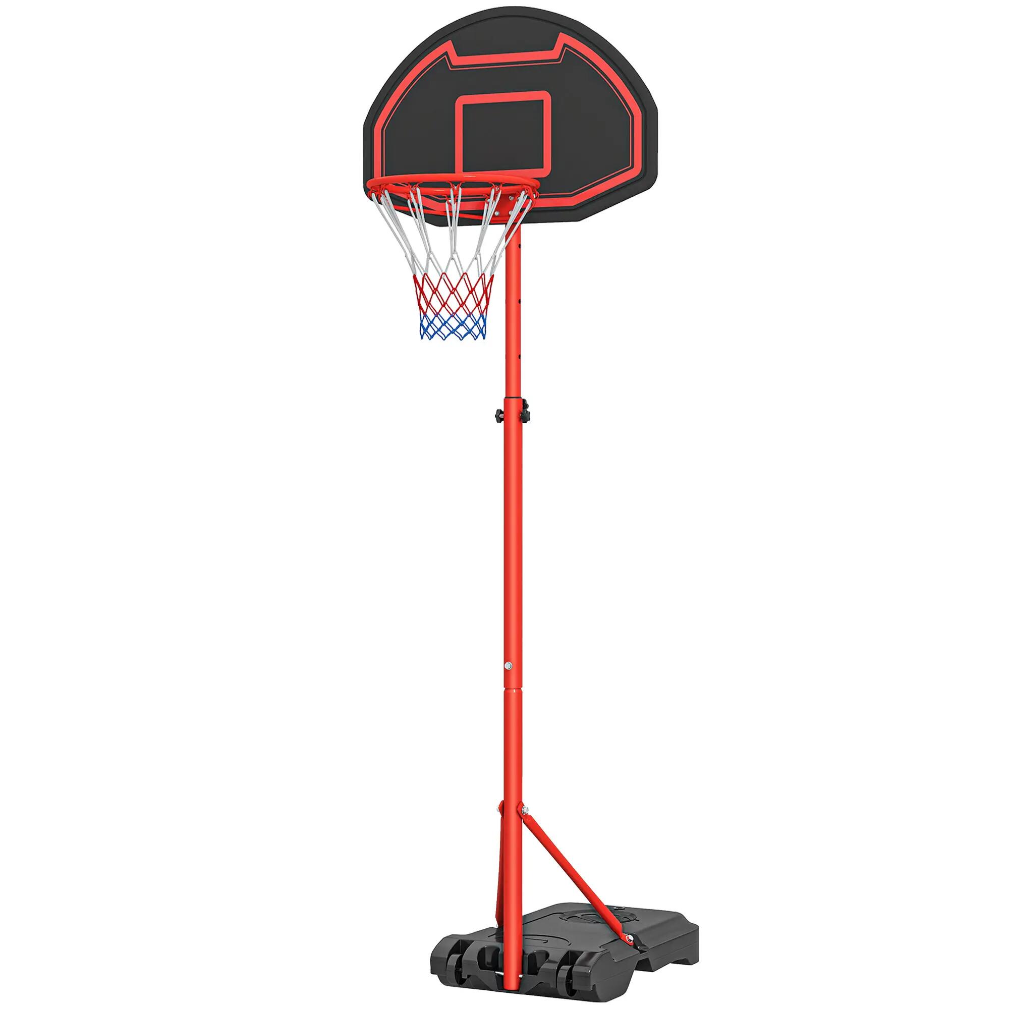 Panier de basket-ball d'extérieur avec hauteur réglable de 193,5 à 248,5 cm et 2/9