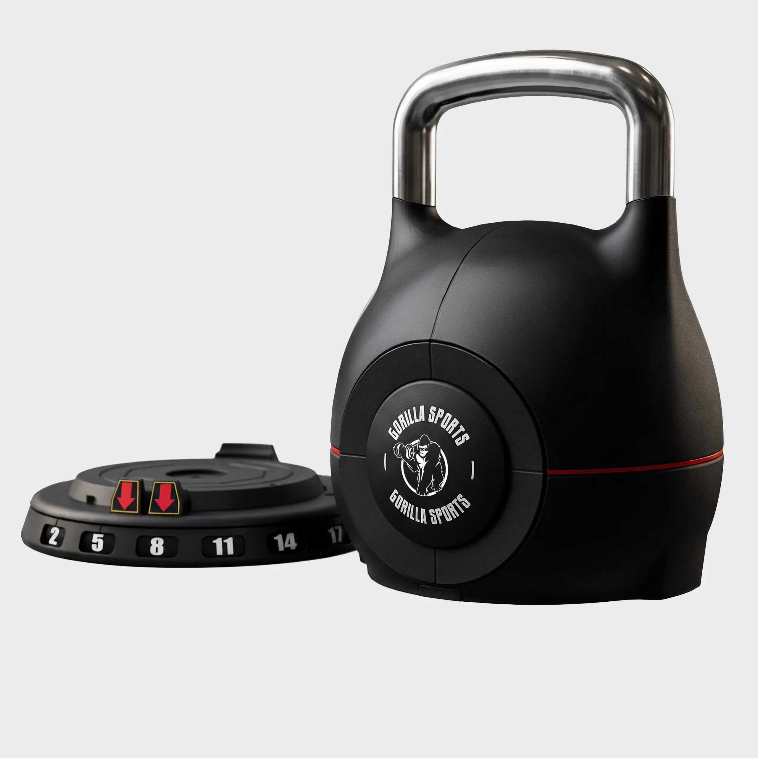 Kettlebell réglable 2 à 20 kg, 7 paliers, support de rangement inclus 9/9