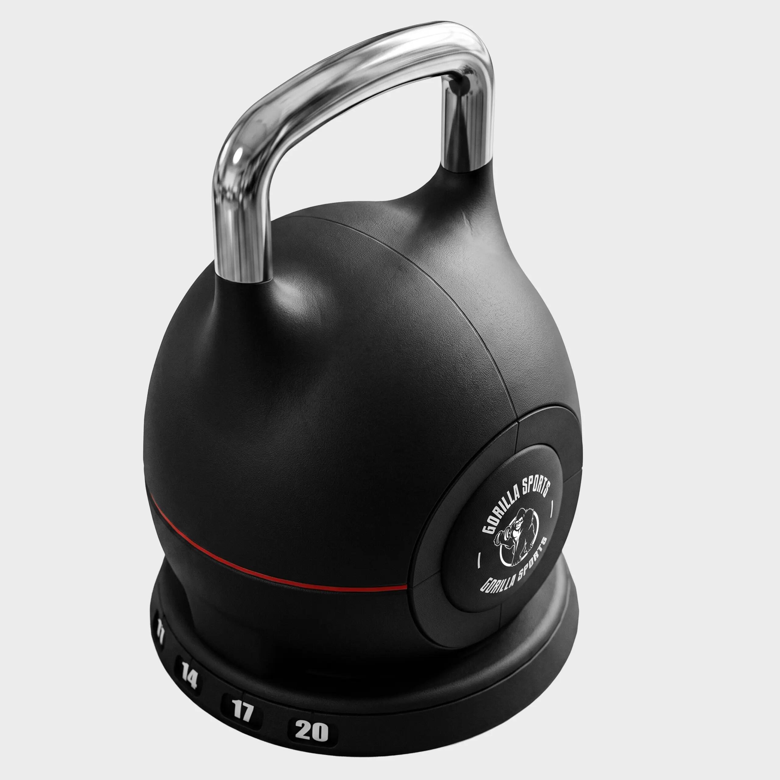 Kettlebell réglable 2 à 20 kg, 7 paliers, support de rangement inclus 6/9