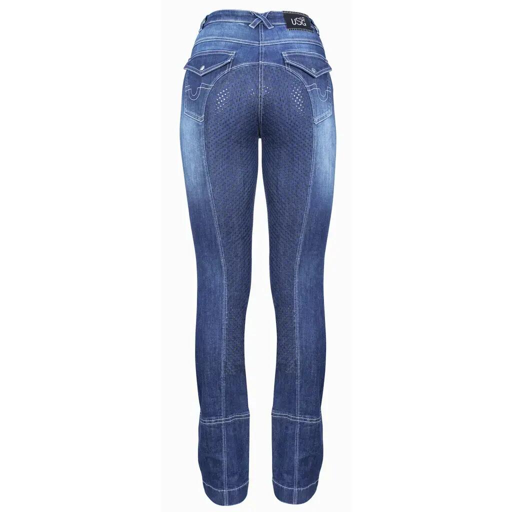 Pantalón vaquero de montar para mujer USG Marina 2/3