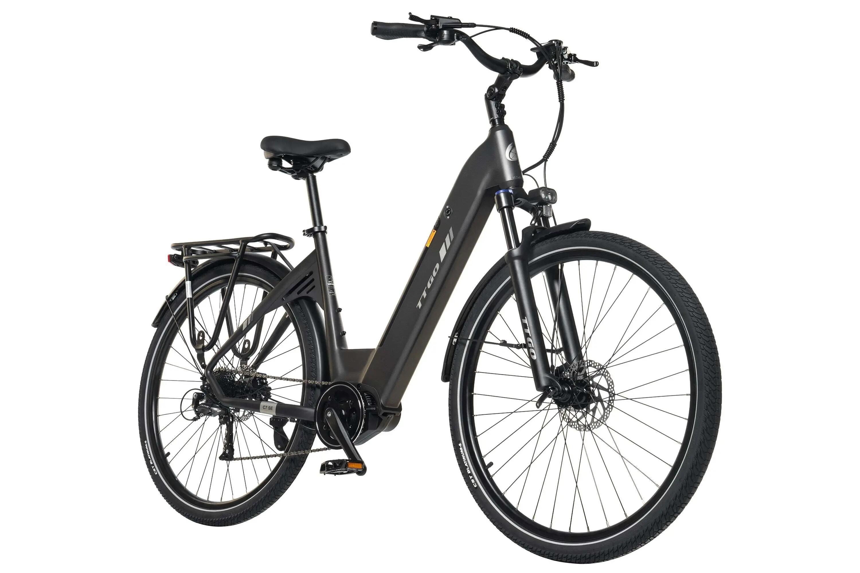 C7 SE Miejski rower elektryczny z silnikiem centralnym 36V 18Ah 75Nm 140km 4/4