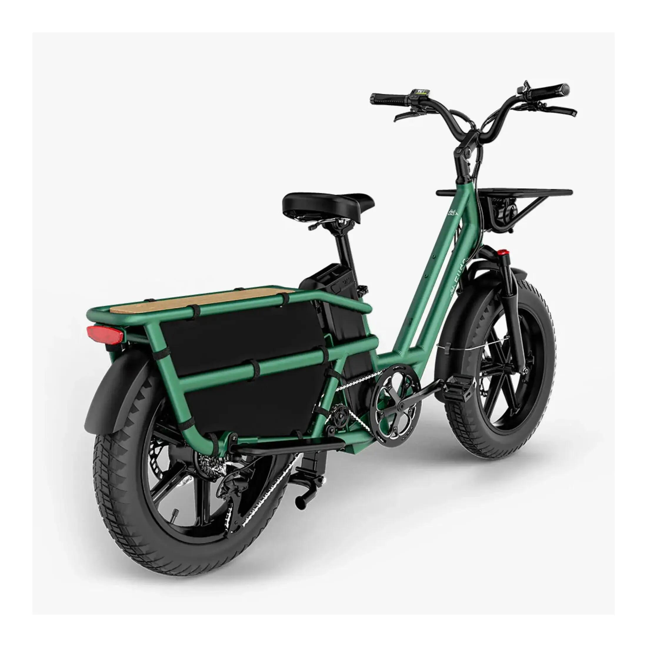 Fiido T2 2025 - Elektrische Longtail Bakfiets - Bosgroen 3/5