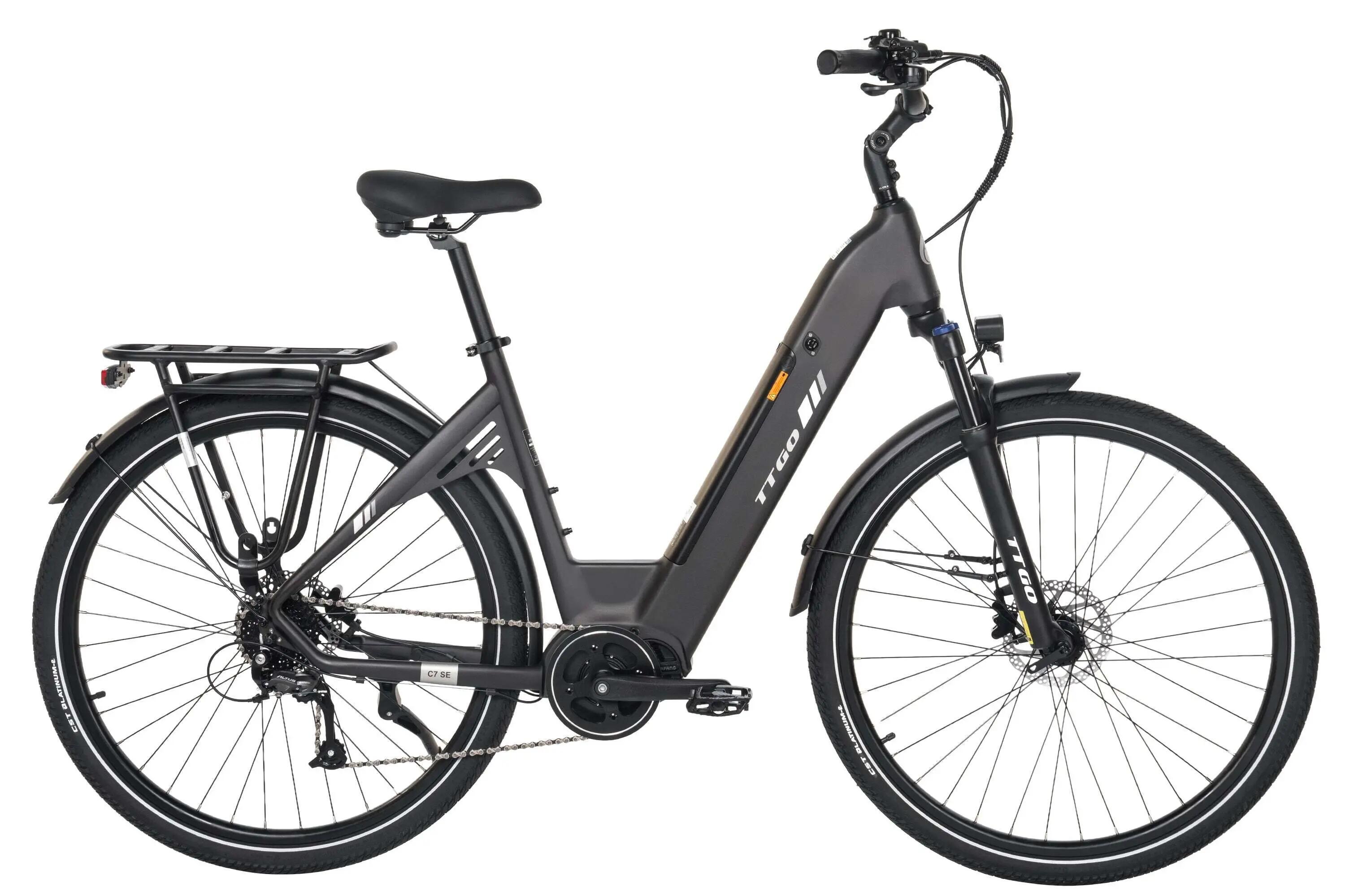 C7 SE Miejski rower elektryczny z silnikiem centralnym 36V 18Ah 75Nm 140km 2/4