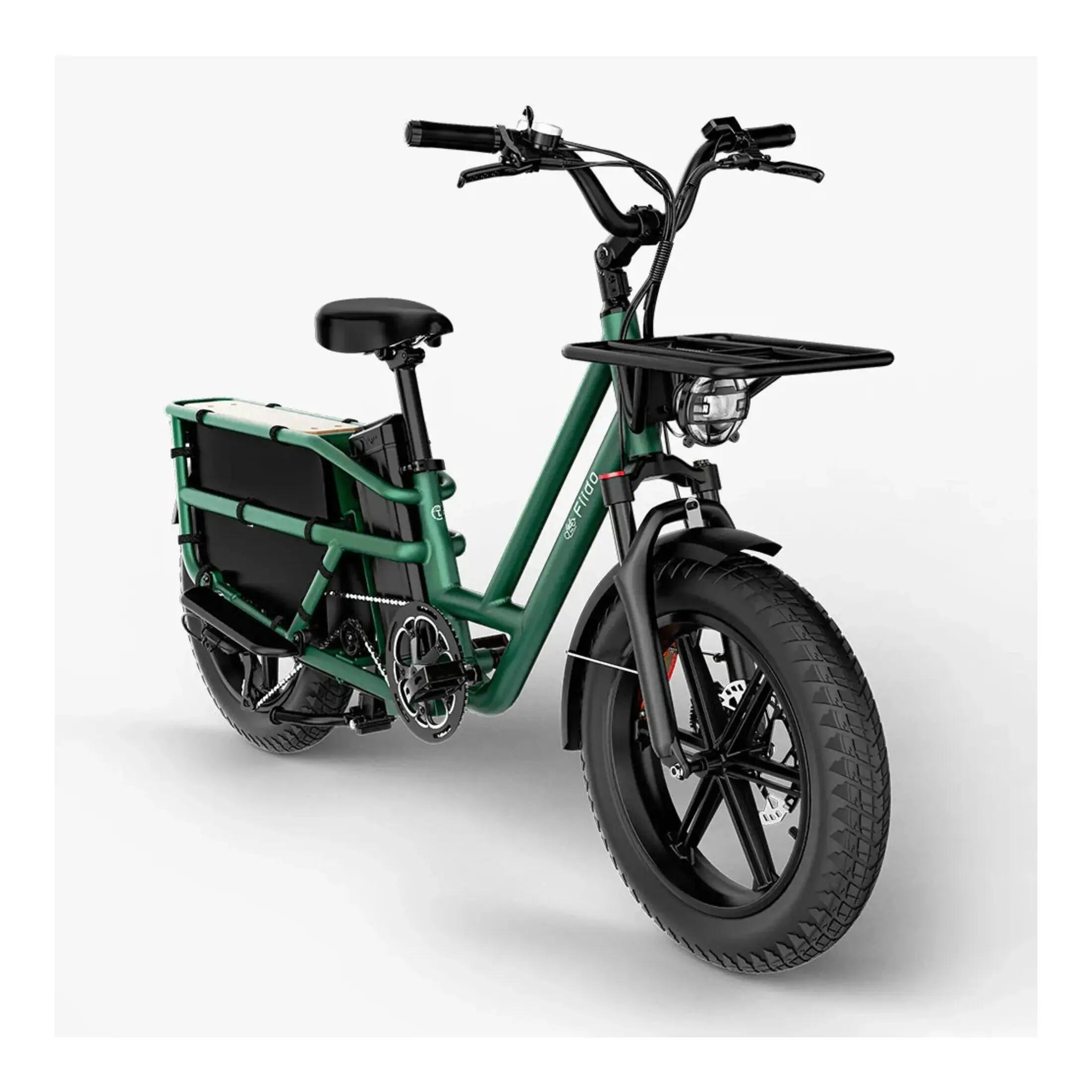 Fiido T2 2025 - Elektrische Longtail Bakfiets - Bosgroen 2/5