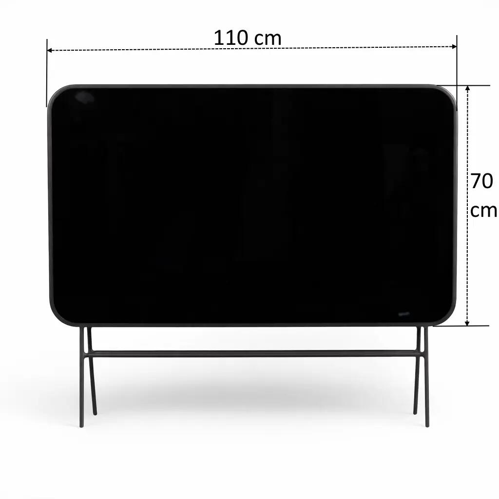 Conjunto Mesa Plegable y 4 Sillas de Jardín Terraza Acero Antracita 110x70 cm 9/9