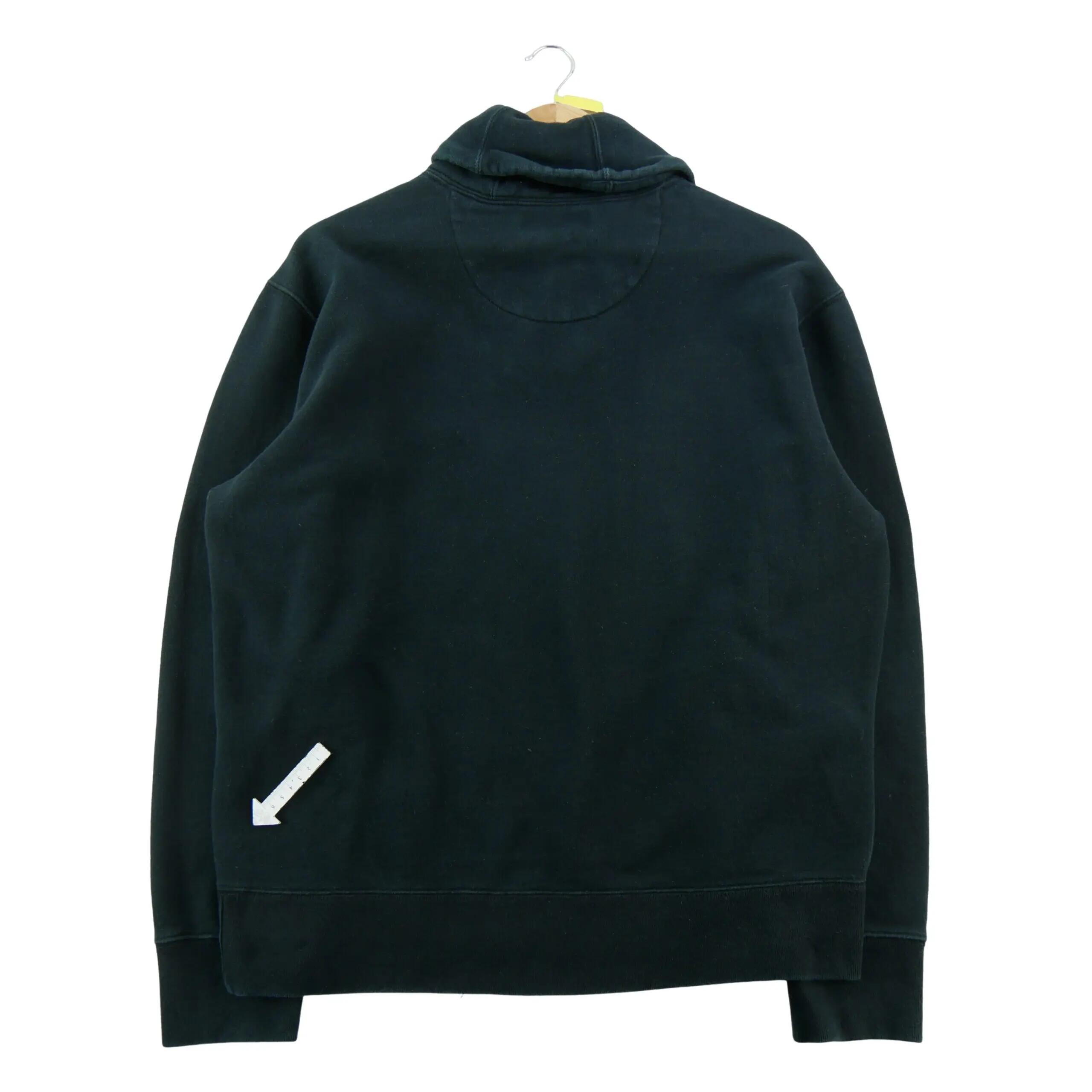 Sweat Homme Col châle boutonné Noir 5/8