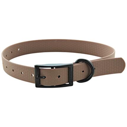 COLLIER CHIEN CANIHUNT MADE IN FRANCE HEXA 25mm BRUN FONCÉ