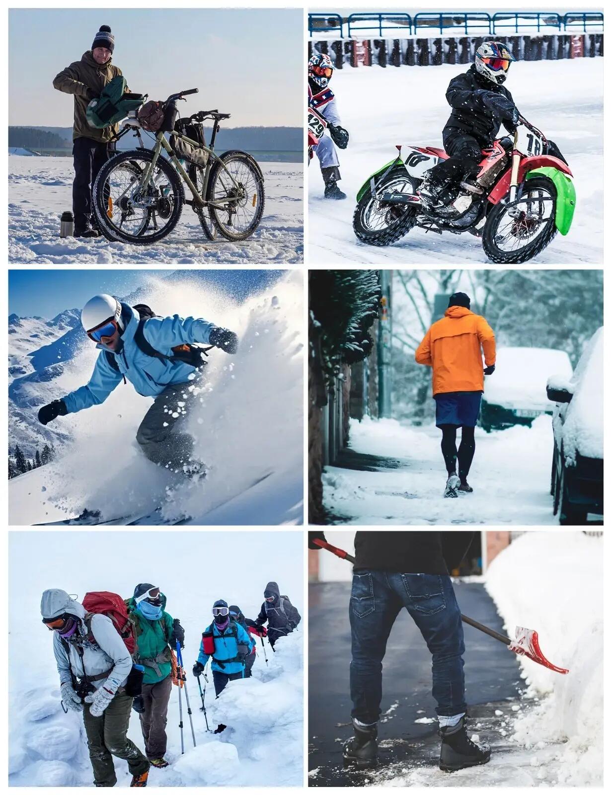 Fahrradmütze Winter warm elastisch mit Brillenschlitz 7/7