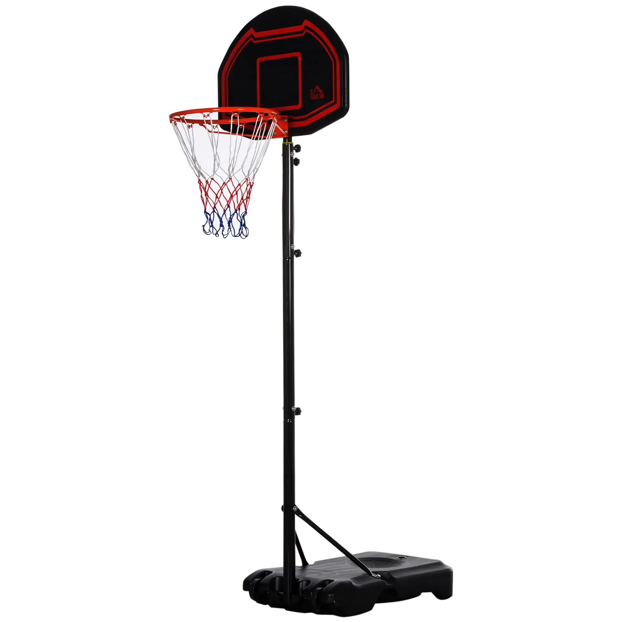 Panier de basket extérieur avec poteau panneau, base de lestage sur roulettes 2/9