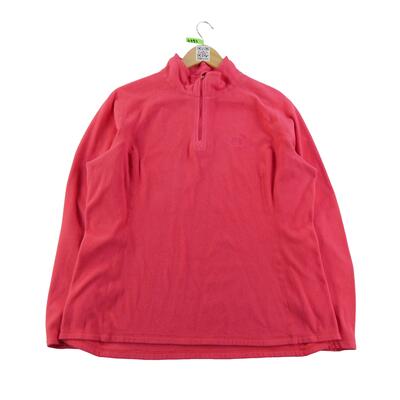 Dames fleece trui met opstaande kraag