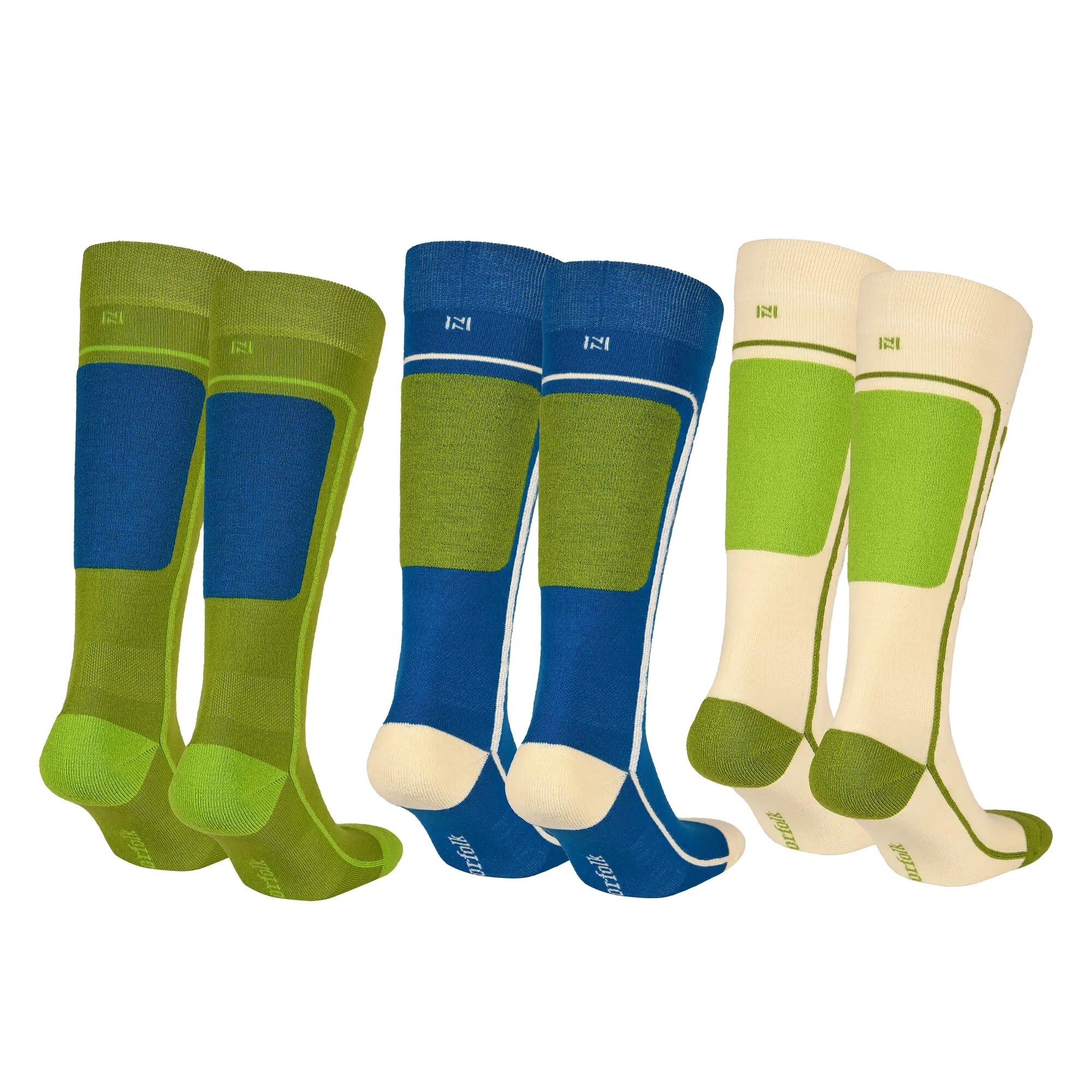 Calcetines de esquí de lana merino acolchados y sin costuras - Courchevel 3pk 3/6