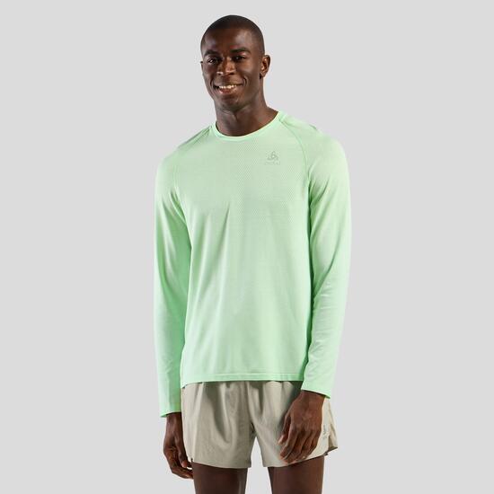 Langarm Trikot Odlo Essentials Seamless Blau