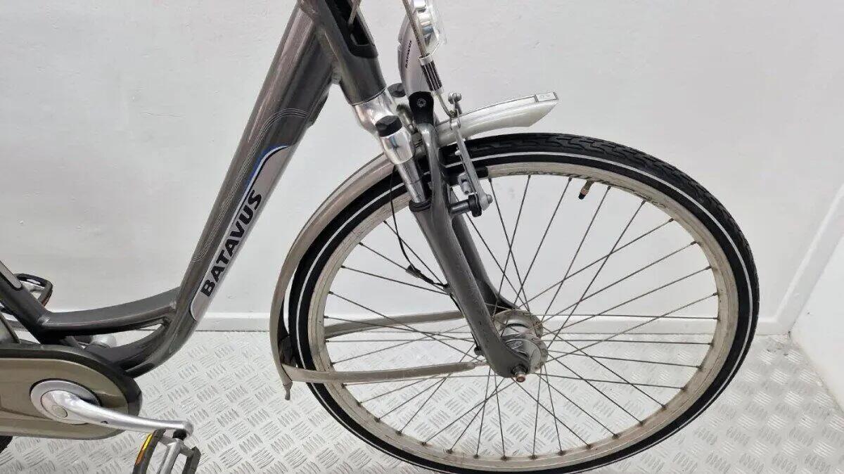 Batavus Monaco | gebruikt | 3 maanden garantie | 28 inch, metal/grijs 2/3