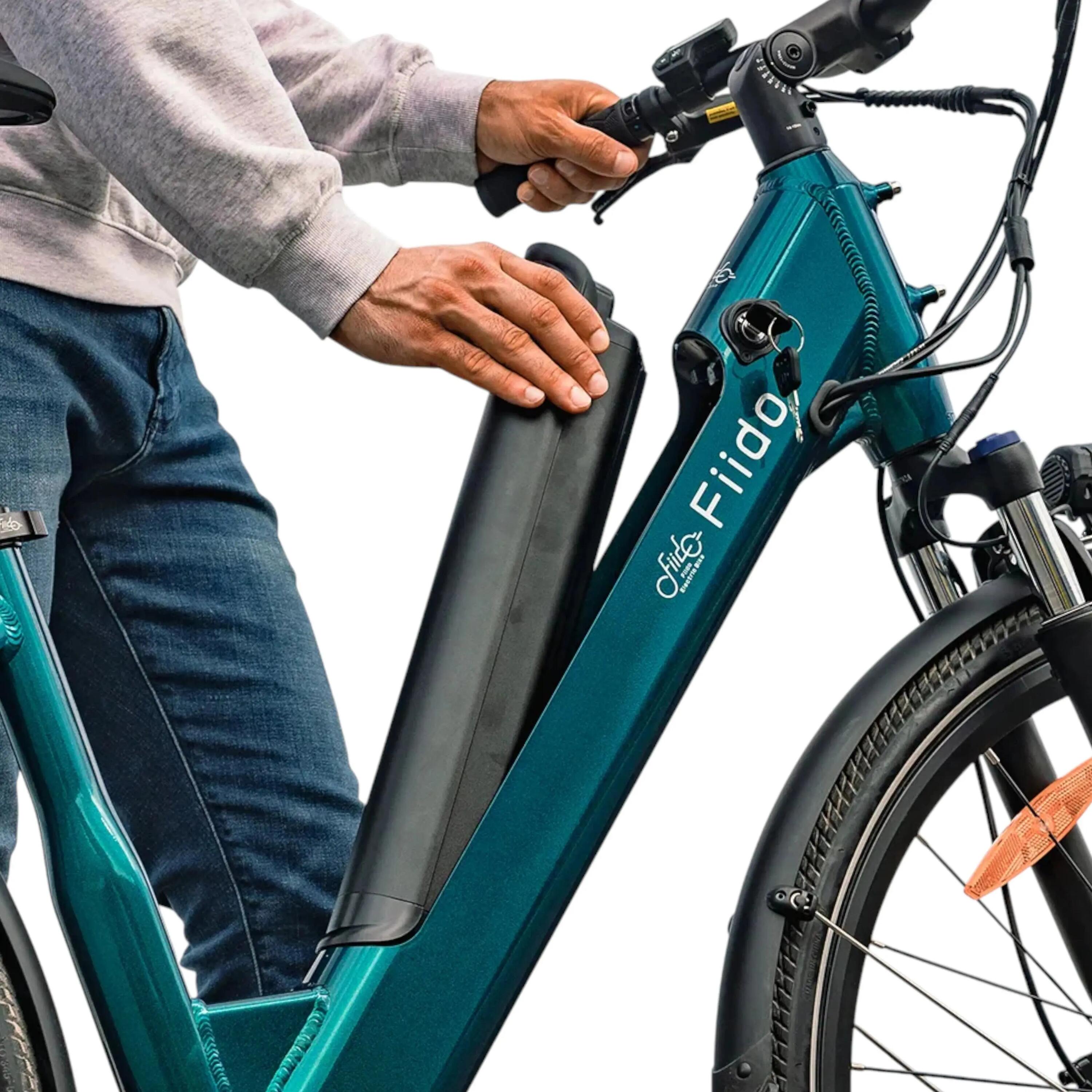 Fiido C11 - Smaragdblauw - 499Wh - Elektrische Stadsfiets 3/5