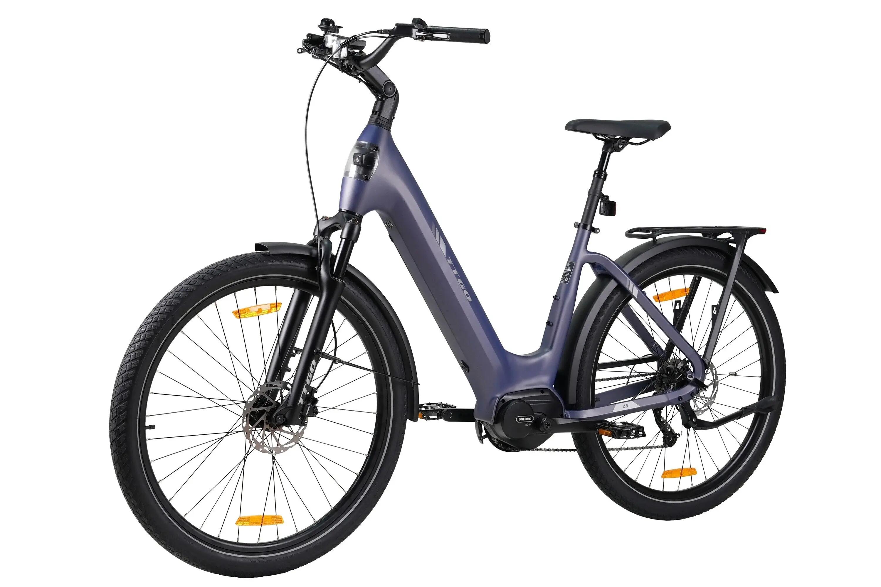 Z5 Miejski rower elektryczny z silnikiem centralnym 36V 18Ah 75Nm zasięg 130km 5/7