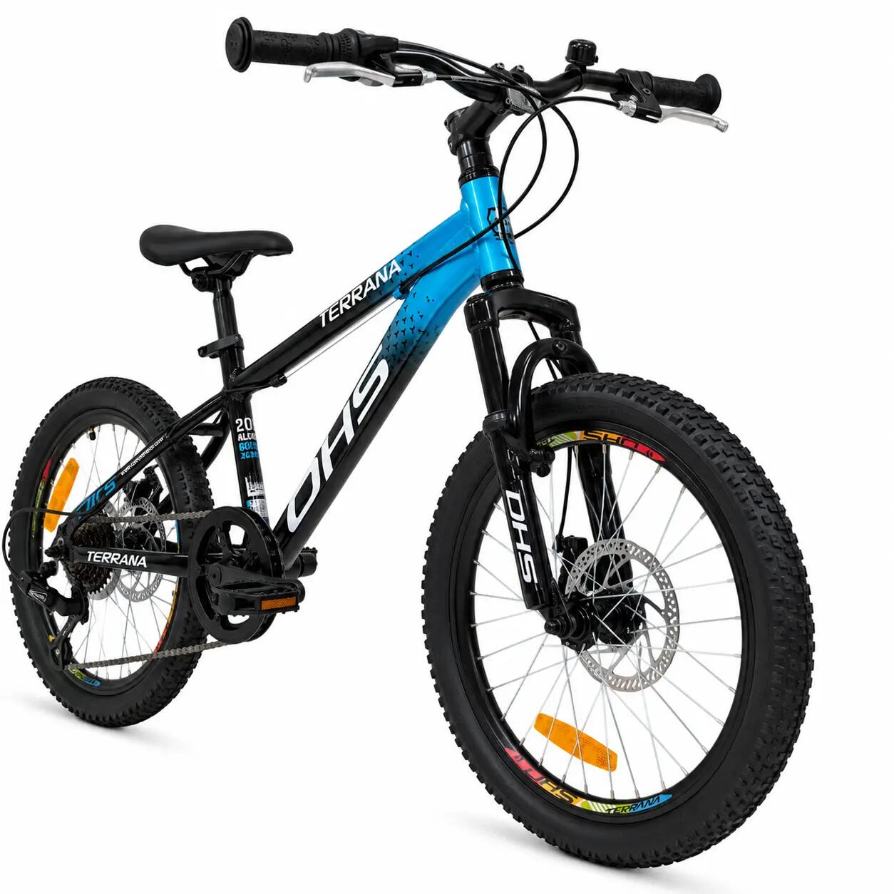 Dhs Terrana 2023B kinderfiets, model 2026 – 20 inch, blauw-zwart 2/7