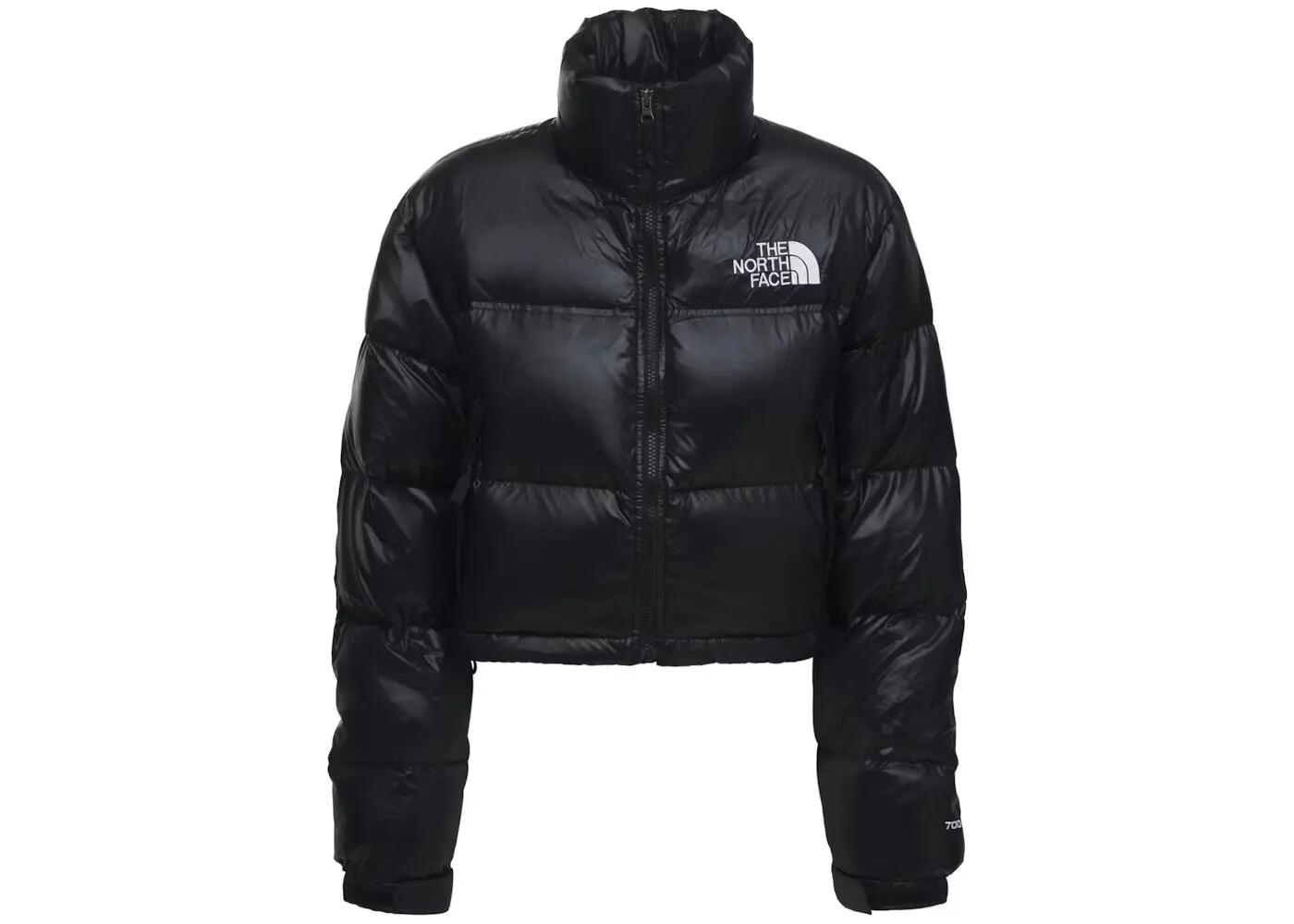 The North Face Womens Nuptse 700 Fill Short Jacket TNF Black 1/7