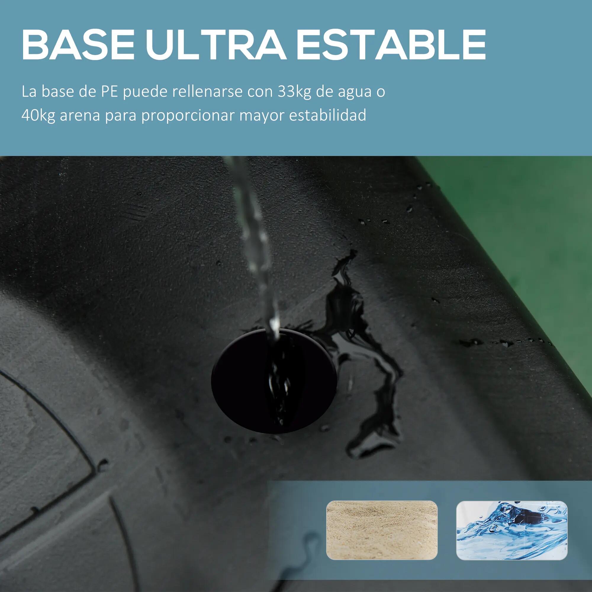 Panier de basket-ball réglable 205-261 cm, portable, avec support en acier 8/9