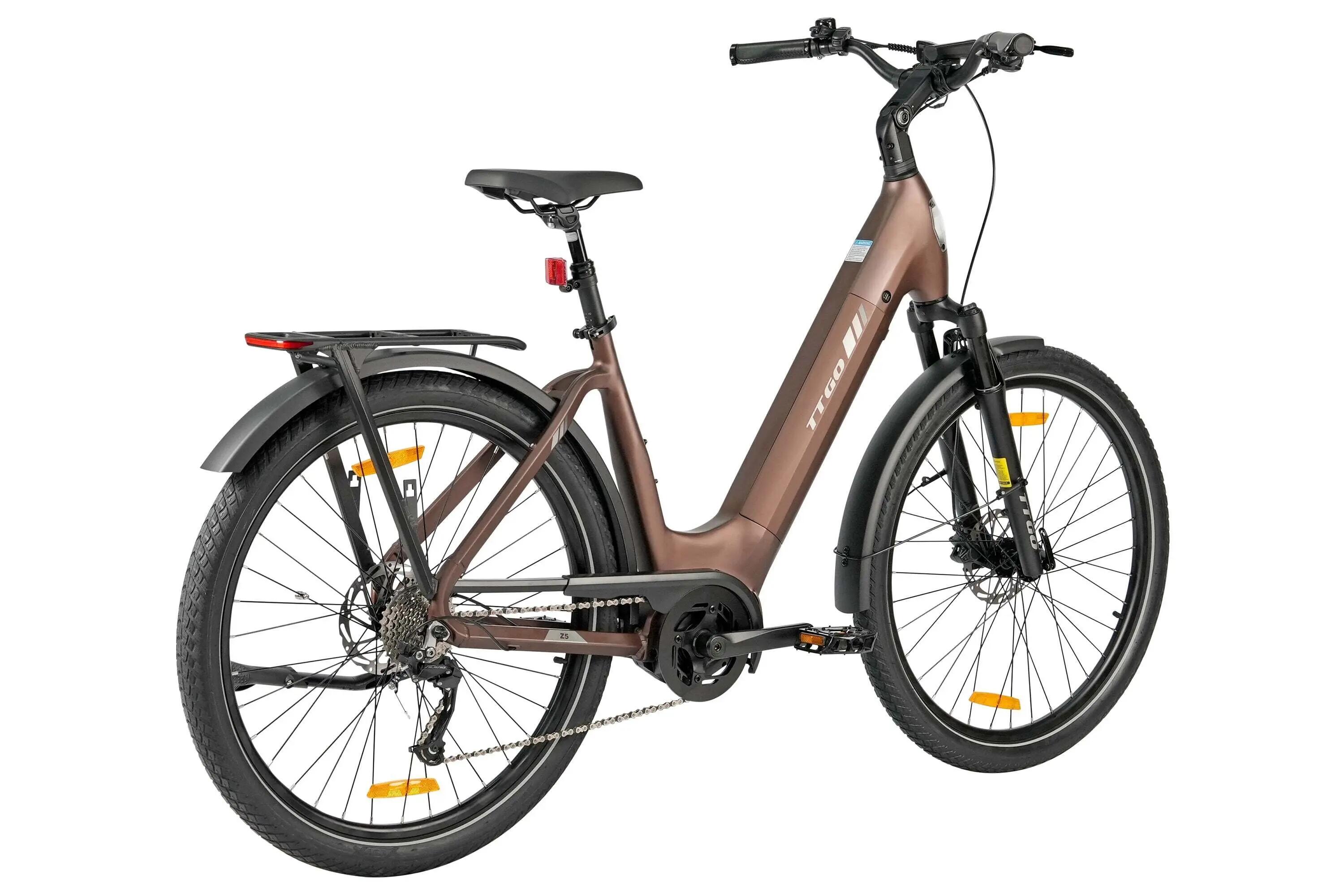 Z5 Miejski rower elektryczny z silnikiem centralnym 36V 18Ah 75Nm zasięg 130km 6/6